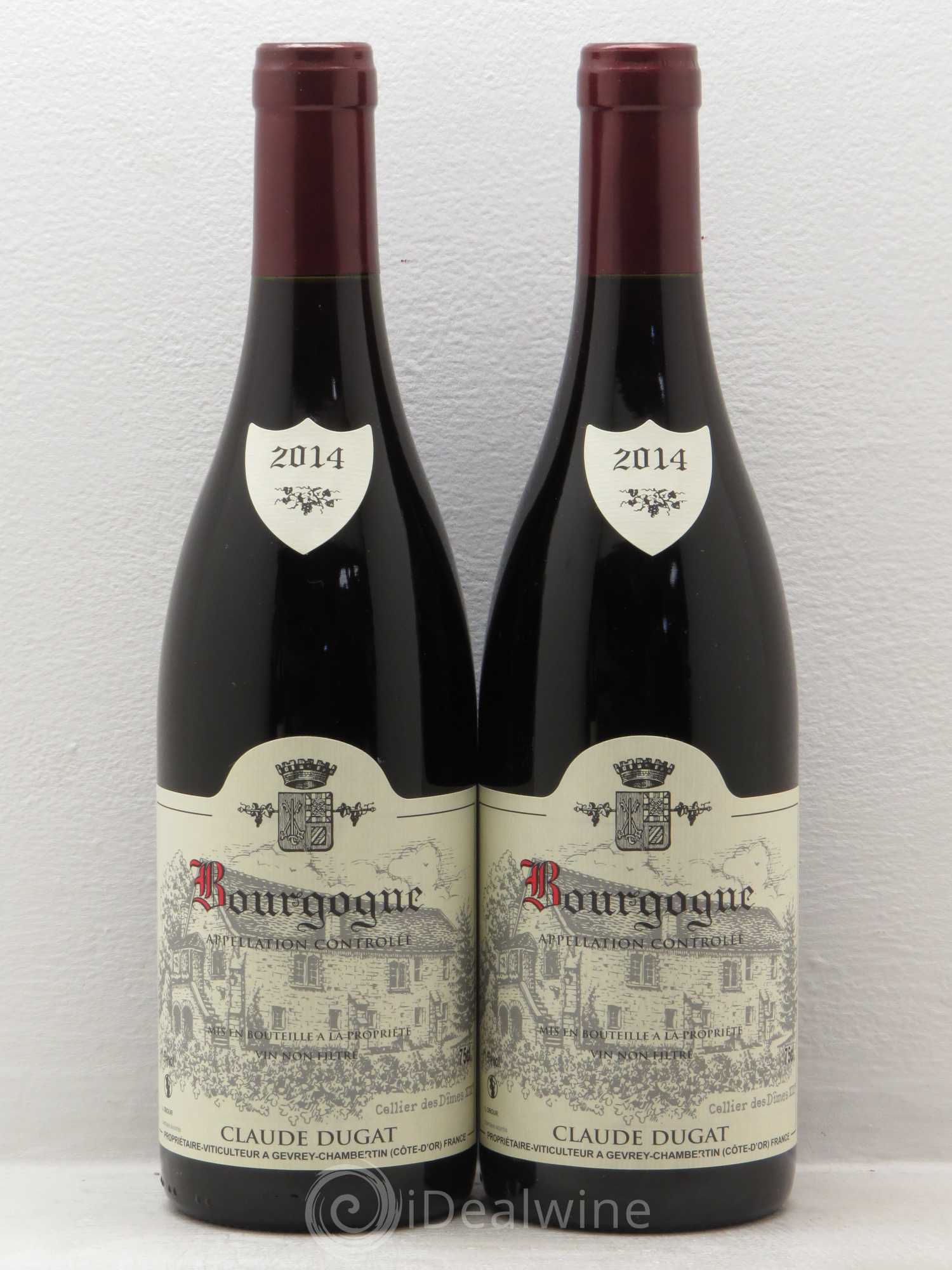 Bourgogne Claude Dugat 2014 - Lot de 2 bouteilles - 0