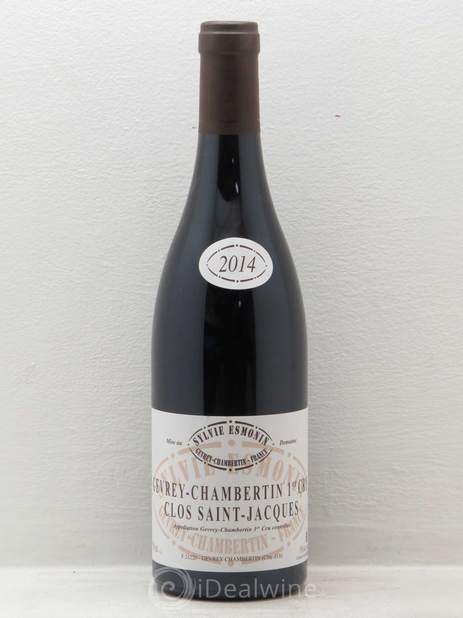 Gevrey-Chambertin 1er Cru Clos Saint Jacques Sylvie Esmonin 2014 - Lot de 1 bouteille - 0
