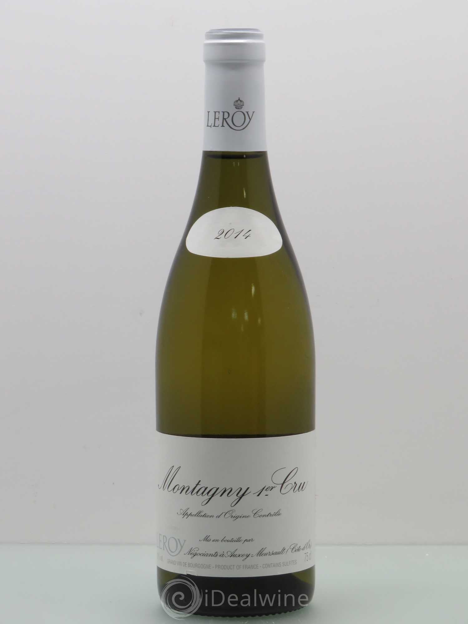 Montagny 1er Cru Leroy SA 2014 - Lot de 1 bouteille - 0