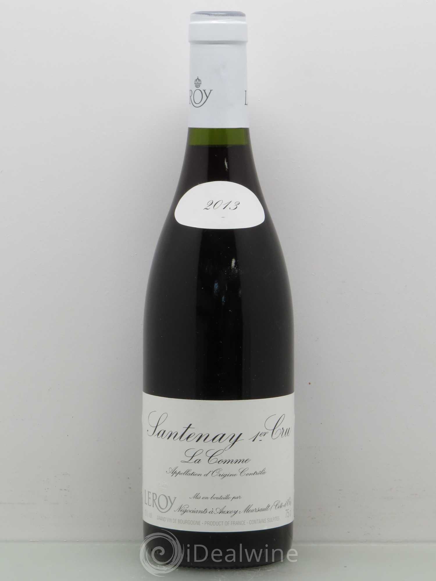 Santenay 1er Cru La Comme Leroy SA 2013 - Lot de 1 bouteille - 0
