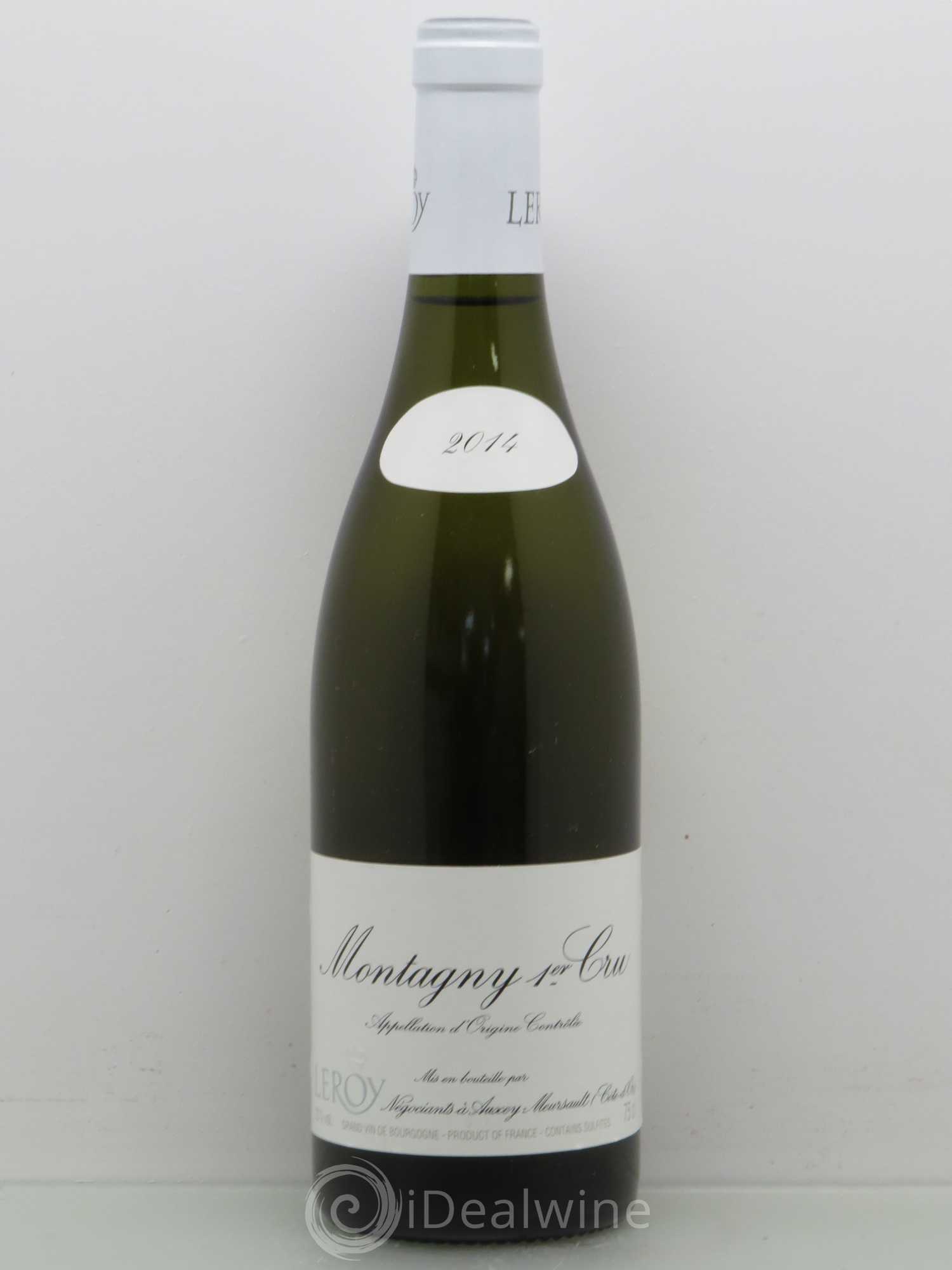 Montagny 1er Cru Leroy SA 2014 - Posten von 1 Flasche - 0
