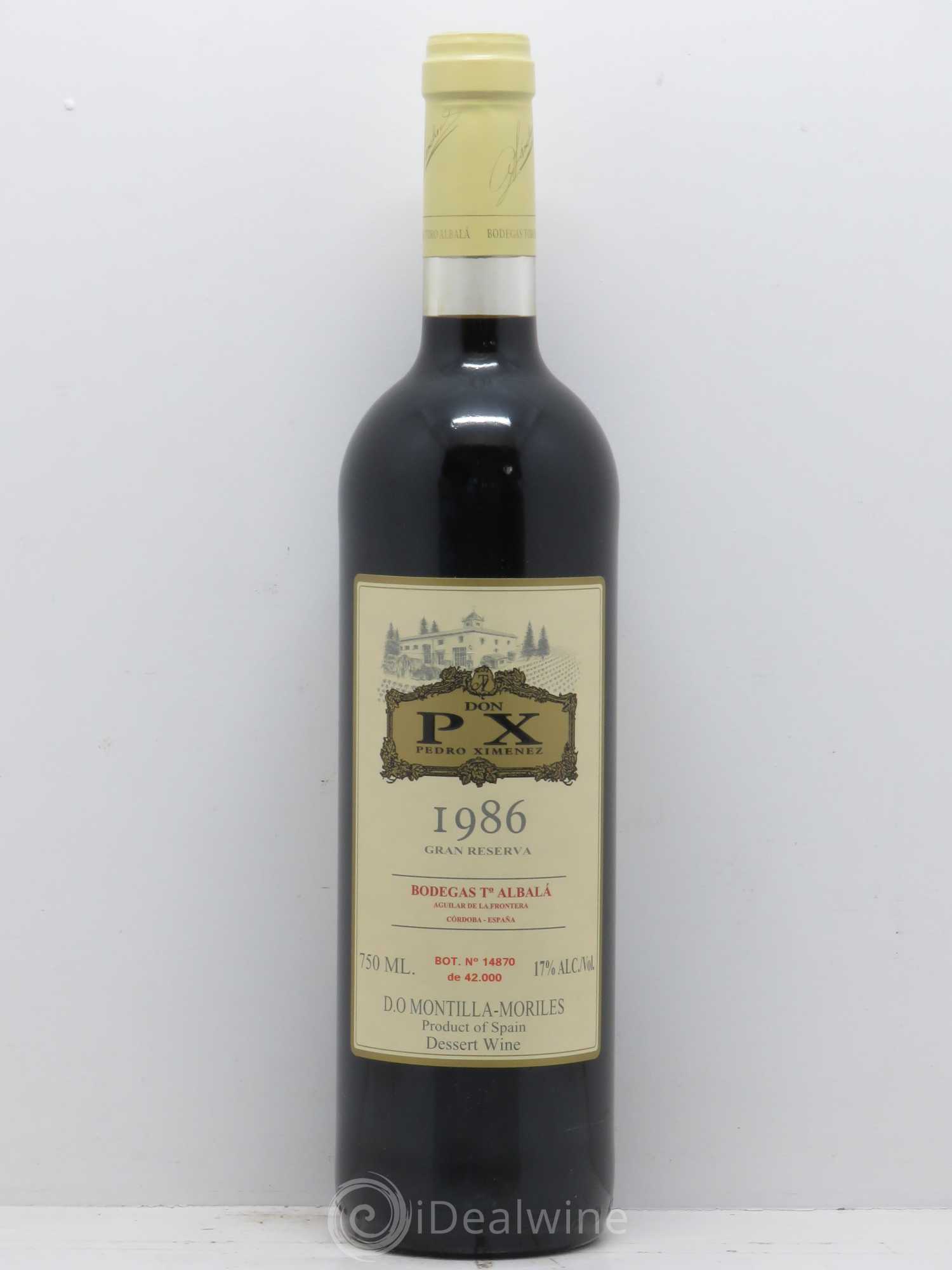 Montilla Moriles Bodegas Toro Albala Don PX Gran Reserva 1986 - Lot de 1 bouteille - 0