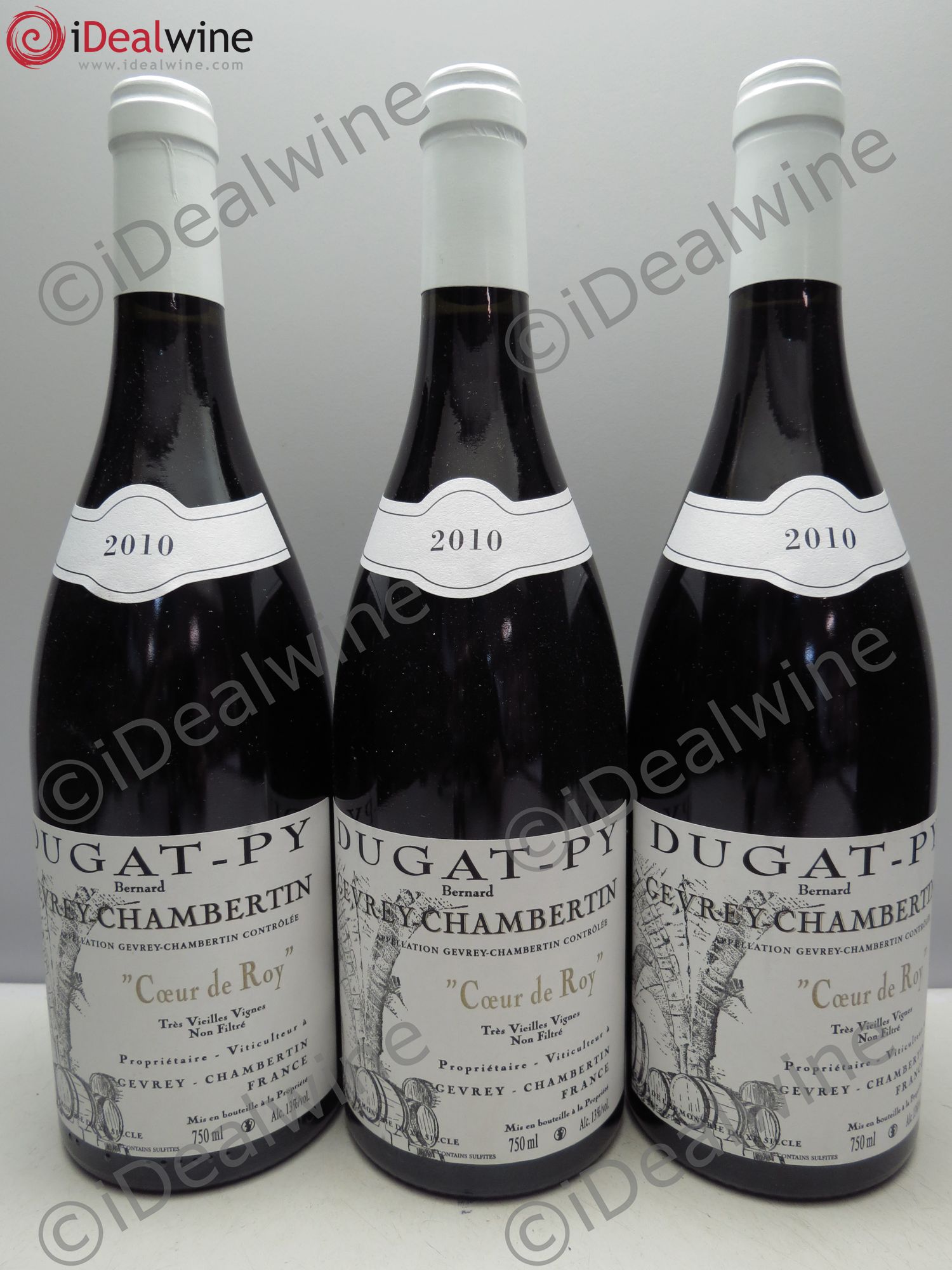 Gevrey-Chambertin Coeur de Roy Très Vieilles Vignes Dugat-Py Vieilles vignes 2010 - Lot de 3 bouteilles - 0