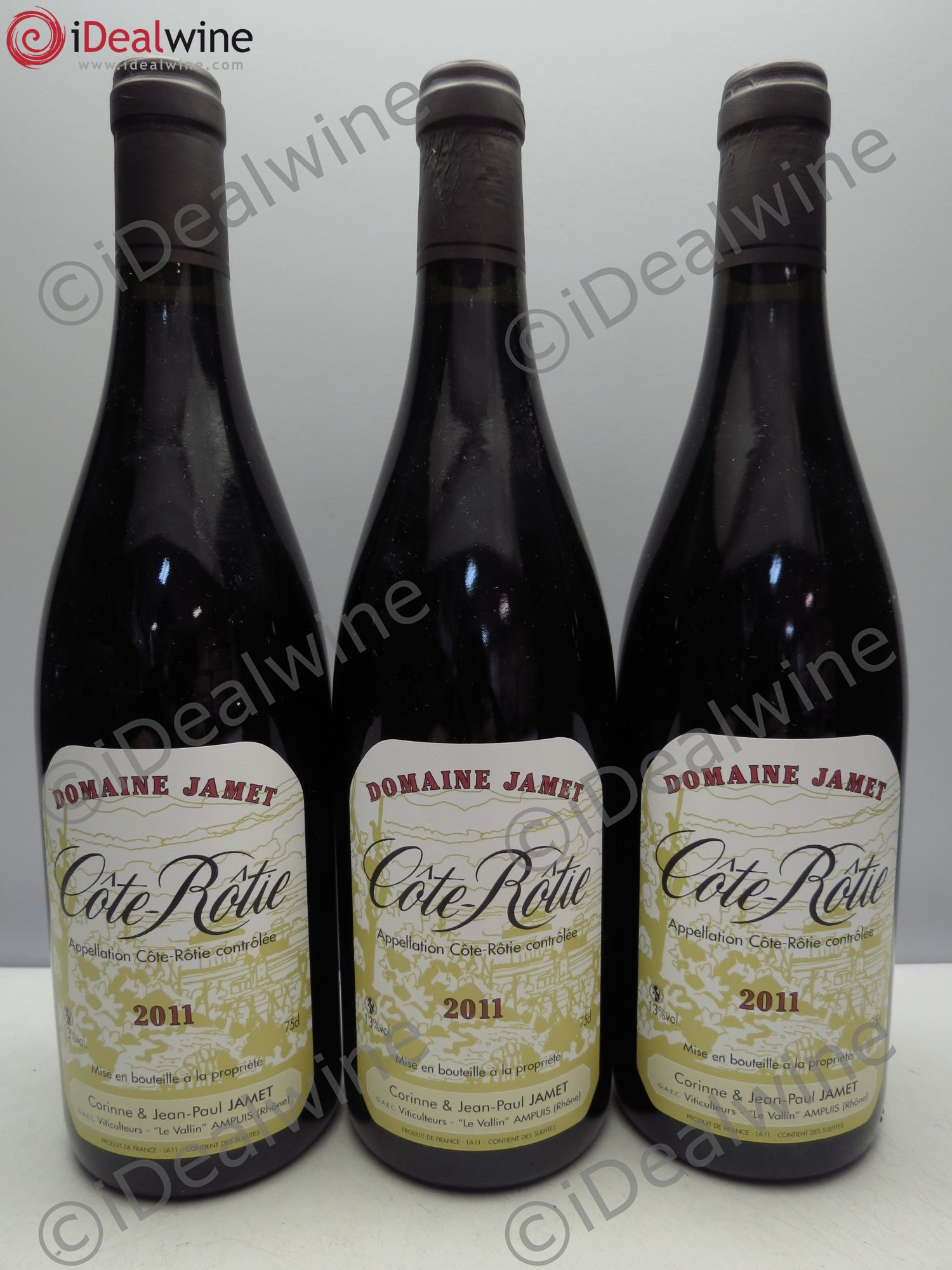 Côte-Rôtie Jamet (Domaine) 2011 - Lot de 3 bouteilles - 0