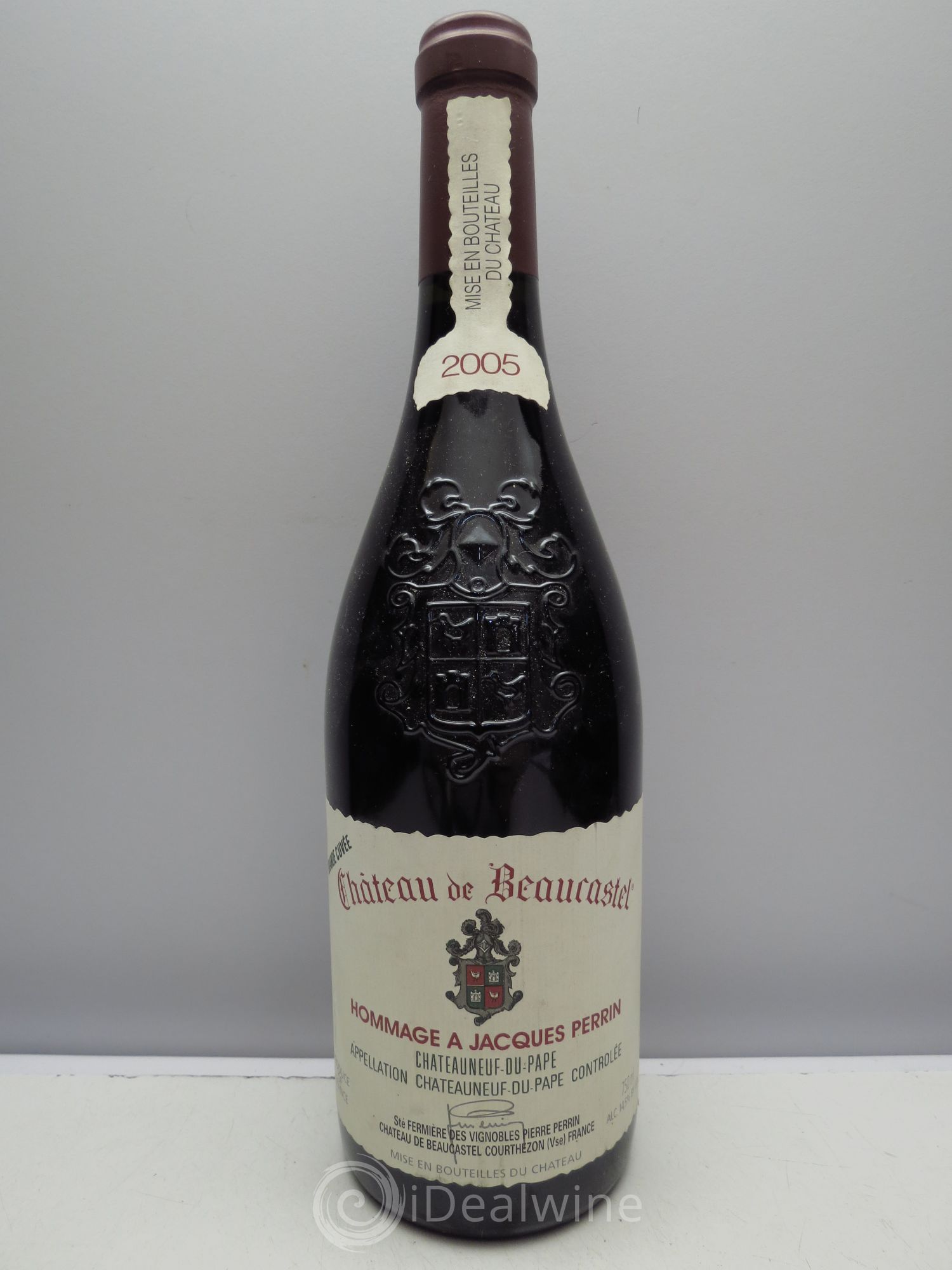 Châteauneuf-du-Pape Château de Beaucastel Hommage à Jacques Perrin Famille Perrin 2005 - Lot de 1 bouteille - 0