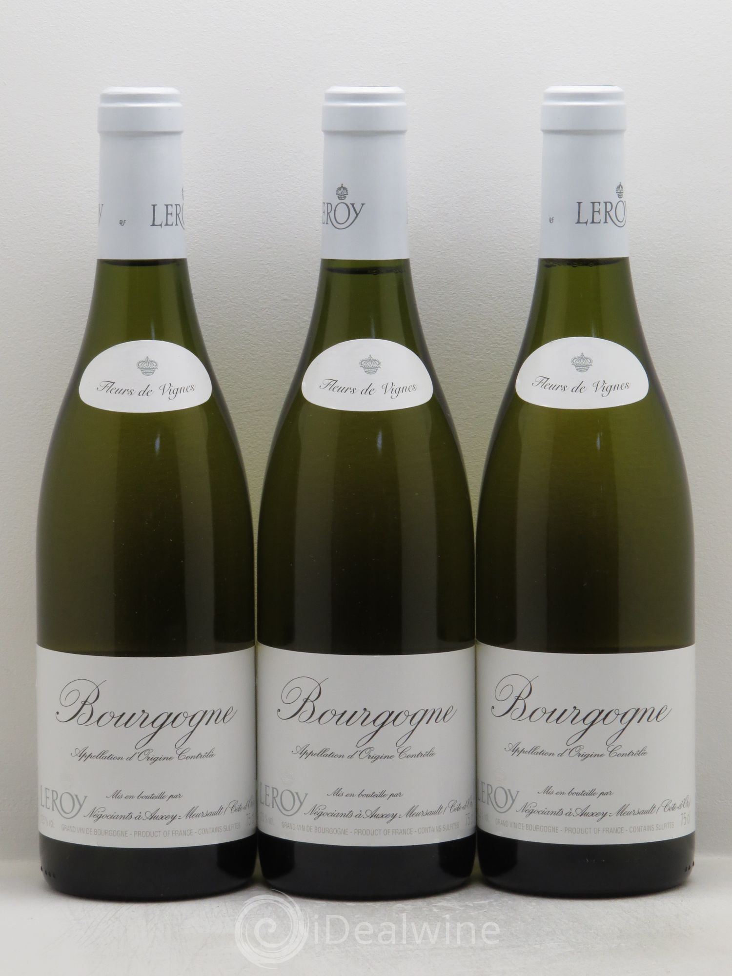 Bourgogne Fleurs de Vignes négoce Leroy - Posten von 3 Flaschen - 0