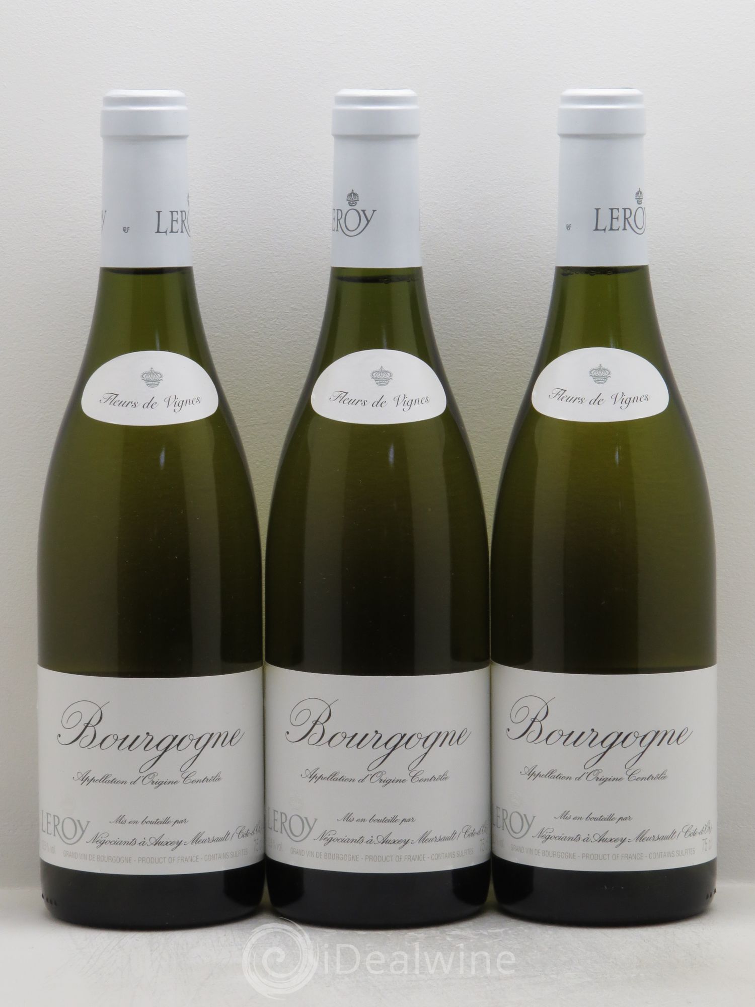 Bourgogne Fleurs de Vignes négoce Leroy - Posten von 3 Flaschen - 0