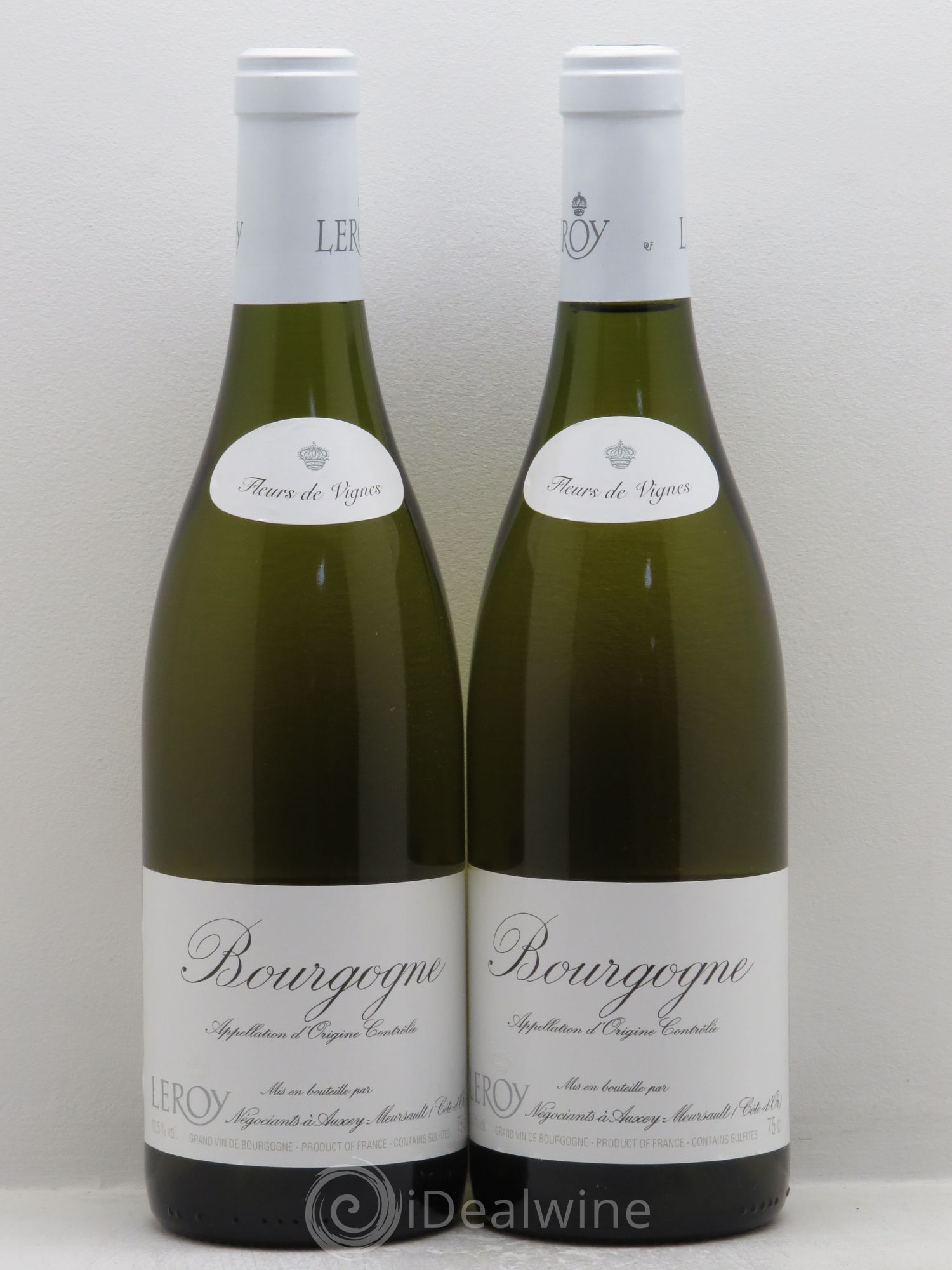 Bourgogne Fleurs de Vignes négoce Leroy - Posten von 2 Flaschen - 0