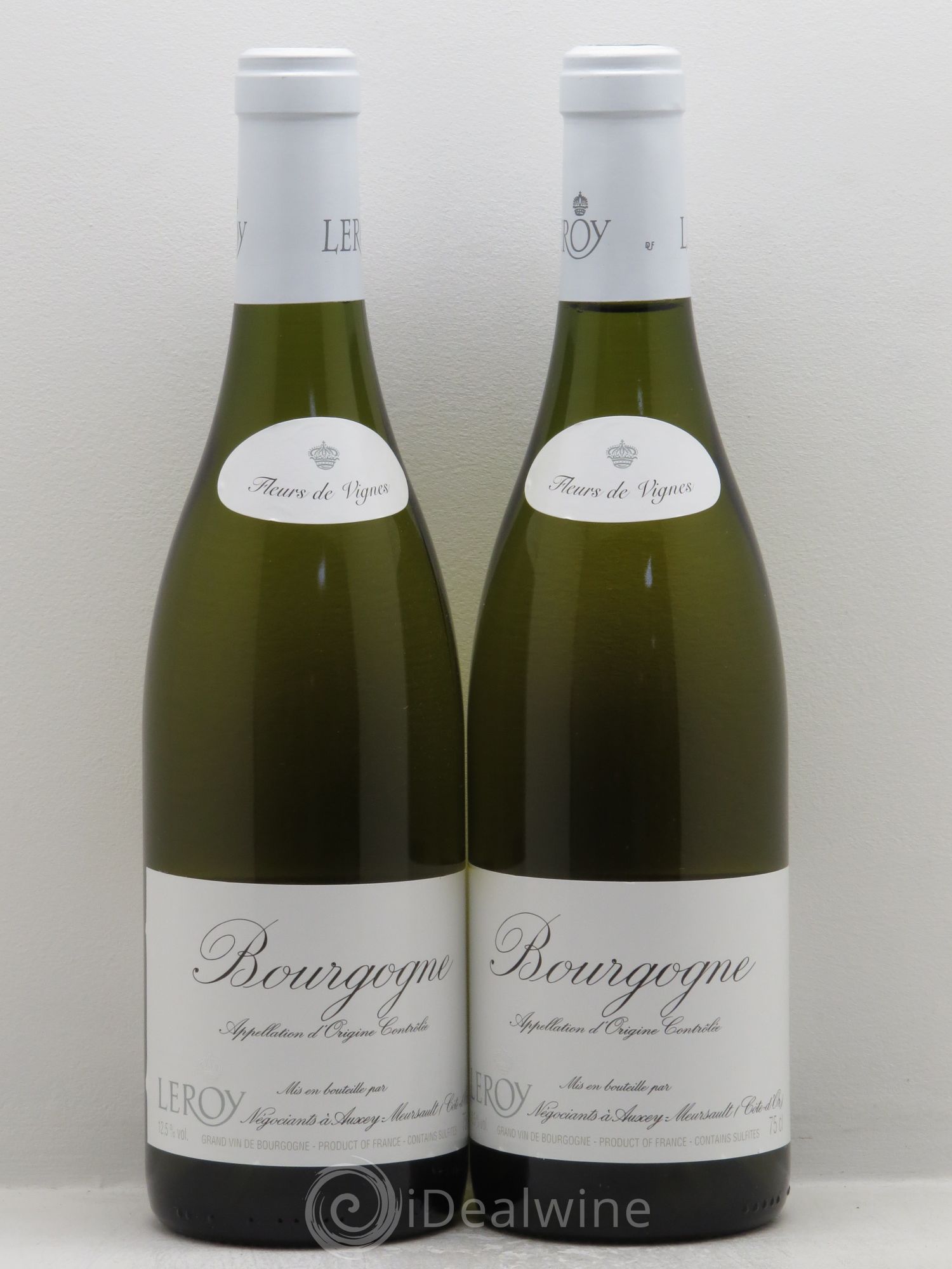 Bourgogne Fleurs de Vignes négoce Leroy - Posten von 2 Flaschen - 0