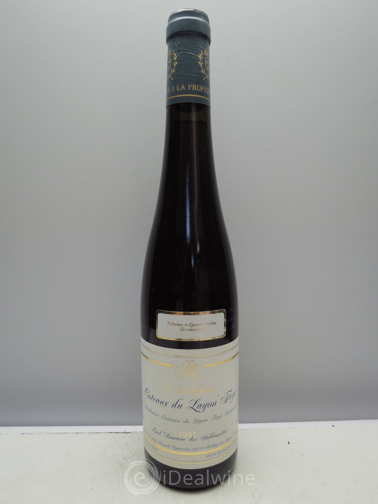 Coteaux du Layon L'Aubépine "Faye" Sélection de Grains Nobles Quintessence (50cl) 1997 - Lotto di 6 bottiglie - 0
