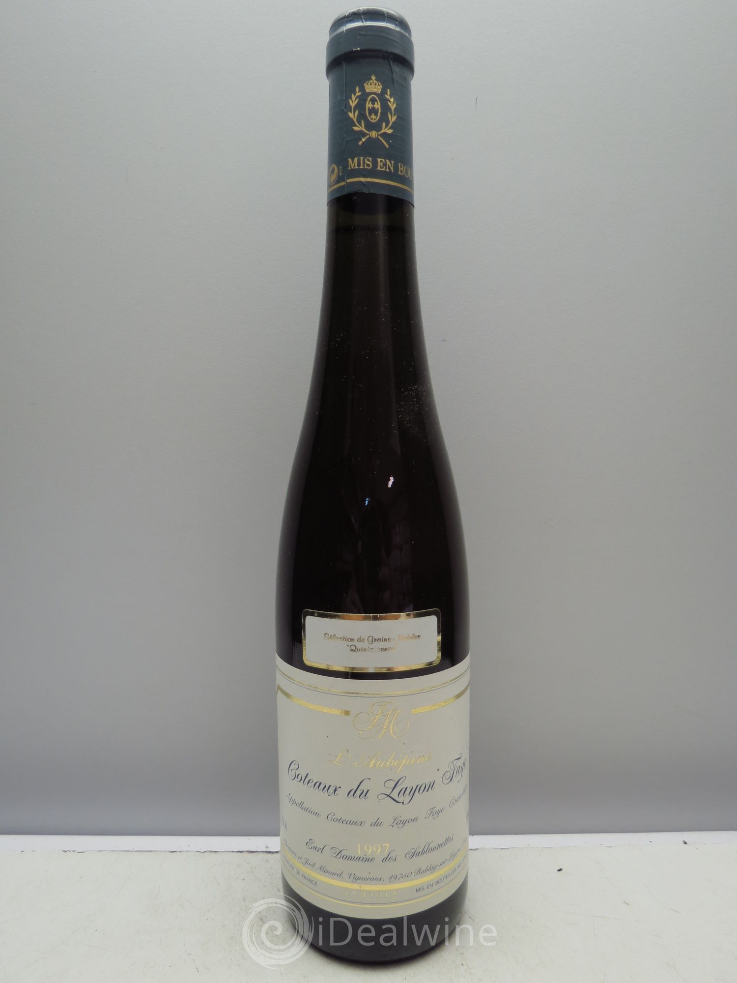 Coteaux du Layon L'Aubépine "Faye" Sélection de Grains Nobles Quintessence (50cl) 1997 - Lotto di 1 bottiglia - 0