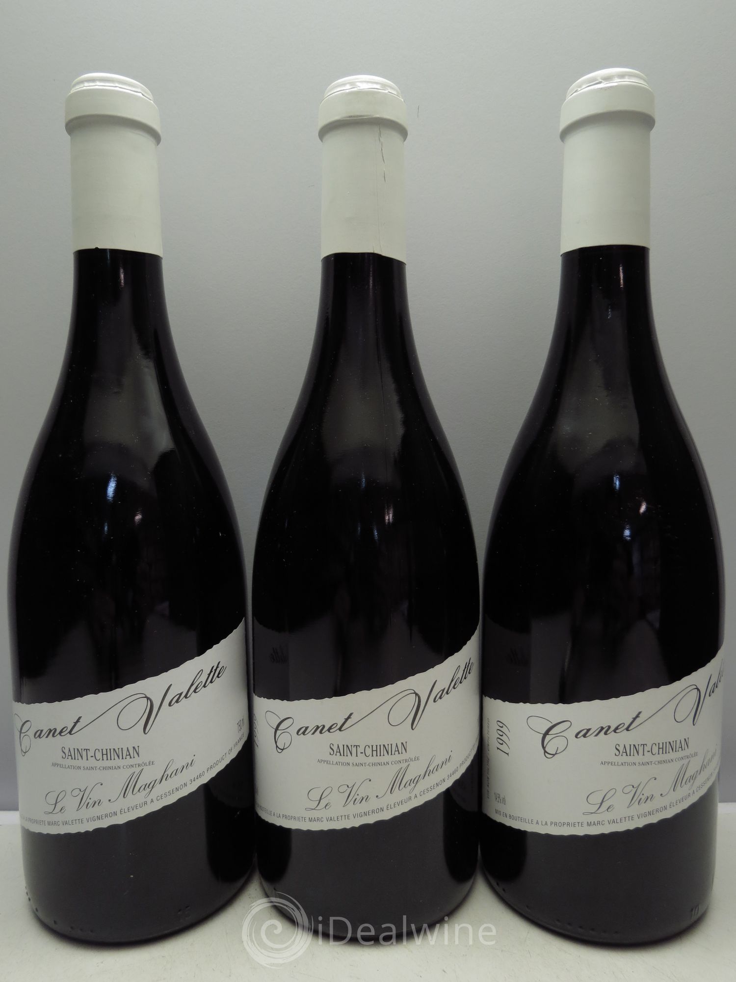Saint-Chinian Maghani - Canet Valette 1999 - Lot de 3 bouteilles - 0