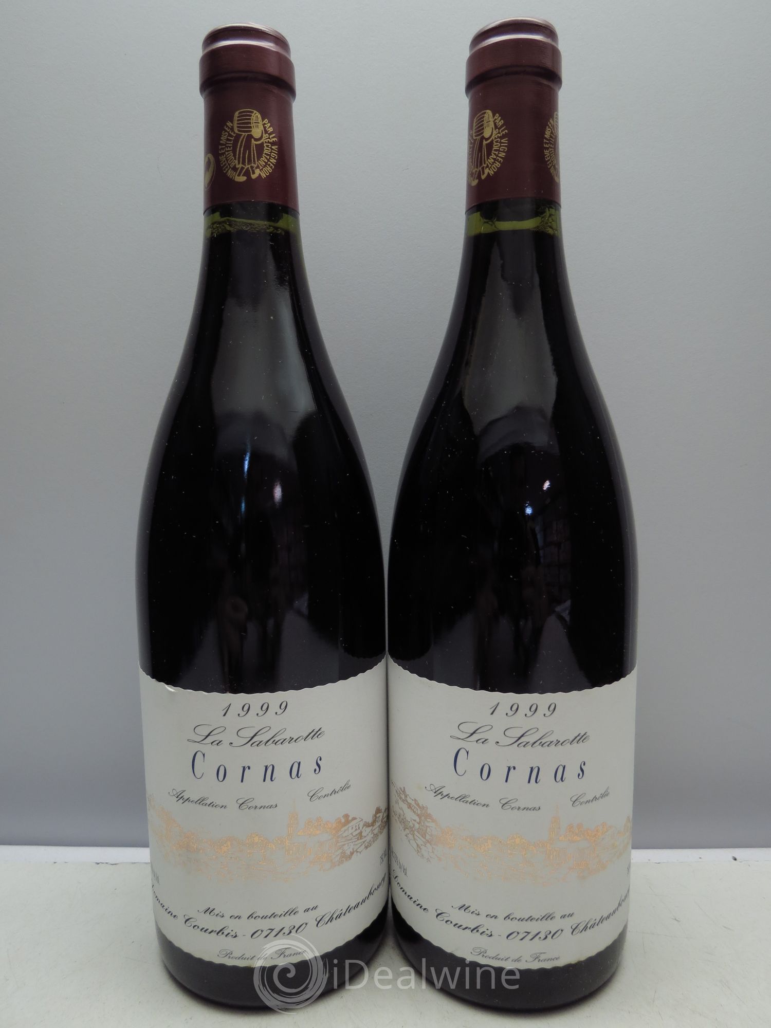 Cornas Sabarotte 1999 - Lot de 2 bouteilles - 0