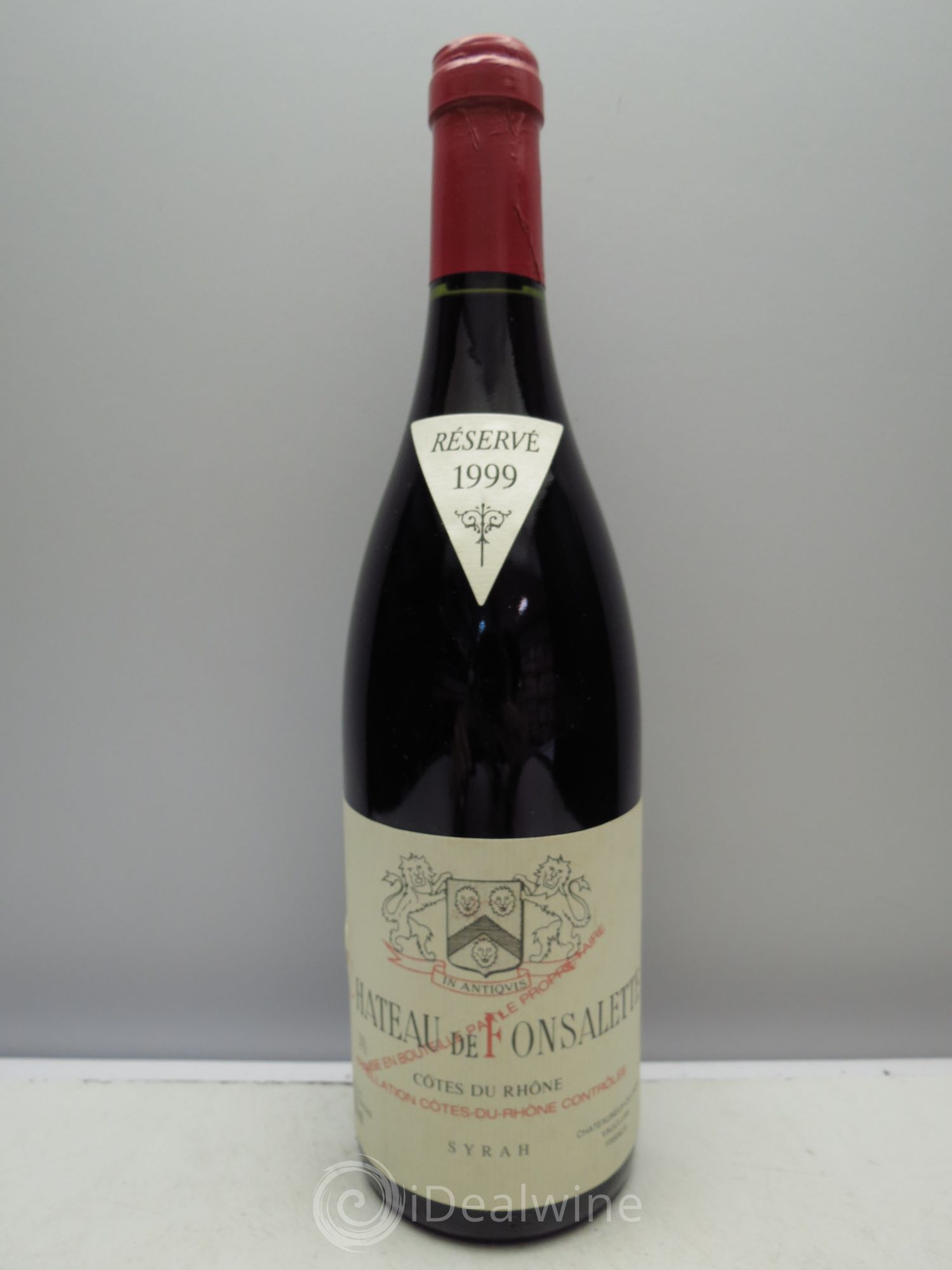 Côtes-du-Rhône Cuvée Syrah Château de Fonsalette 1999 - Lot de 1 bouteille - 0