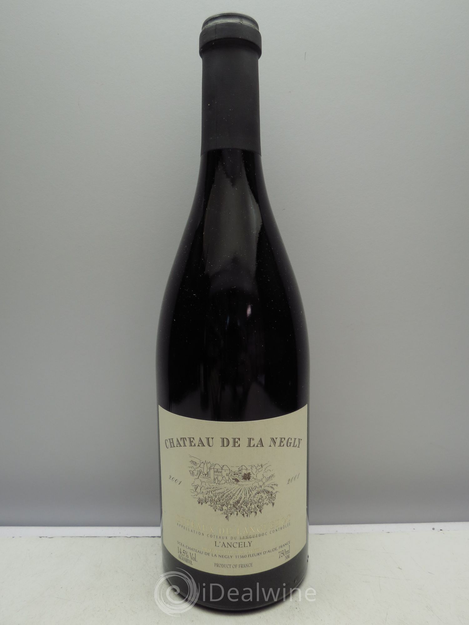 La Clape Château de La Négly L'Ancely Jean Paux-Rosset 2001 - Lot de 6 bouteilles - 0