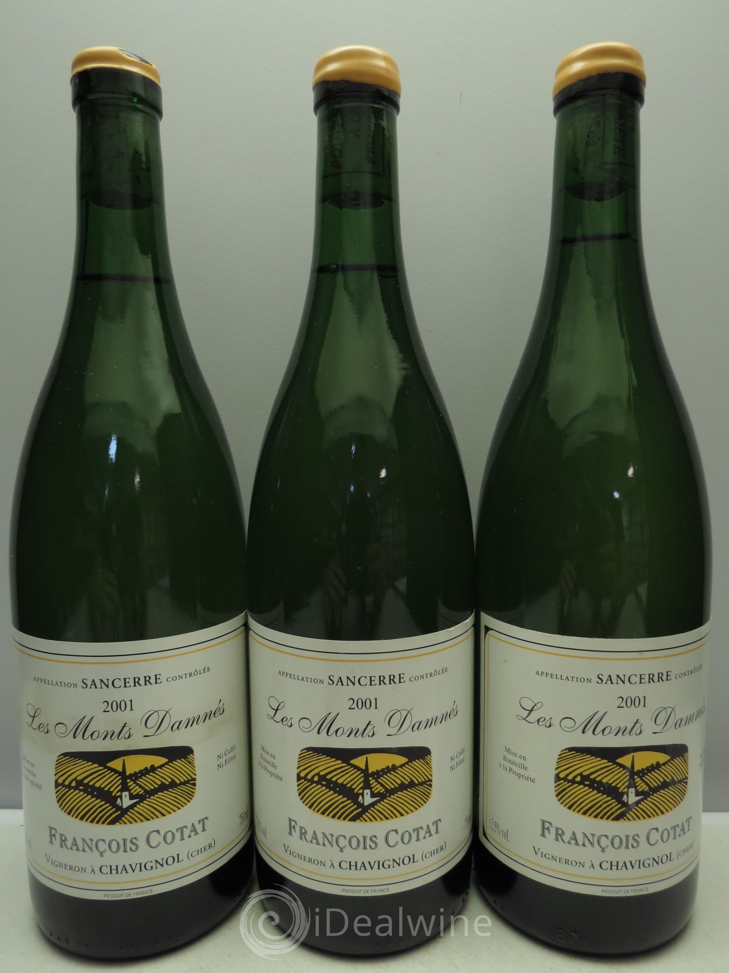 Sancerre Les Monts Damnés François Cotat 2001 - Lot de 3 bouteilles - 0