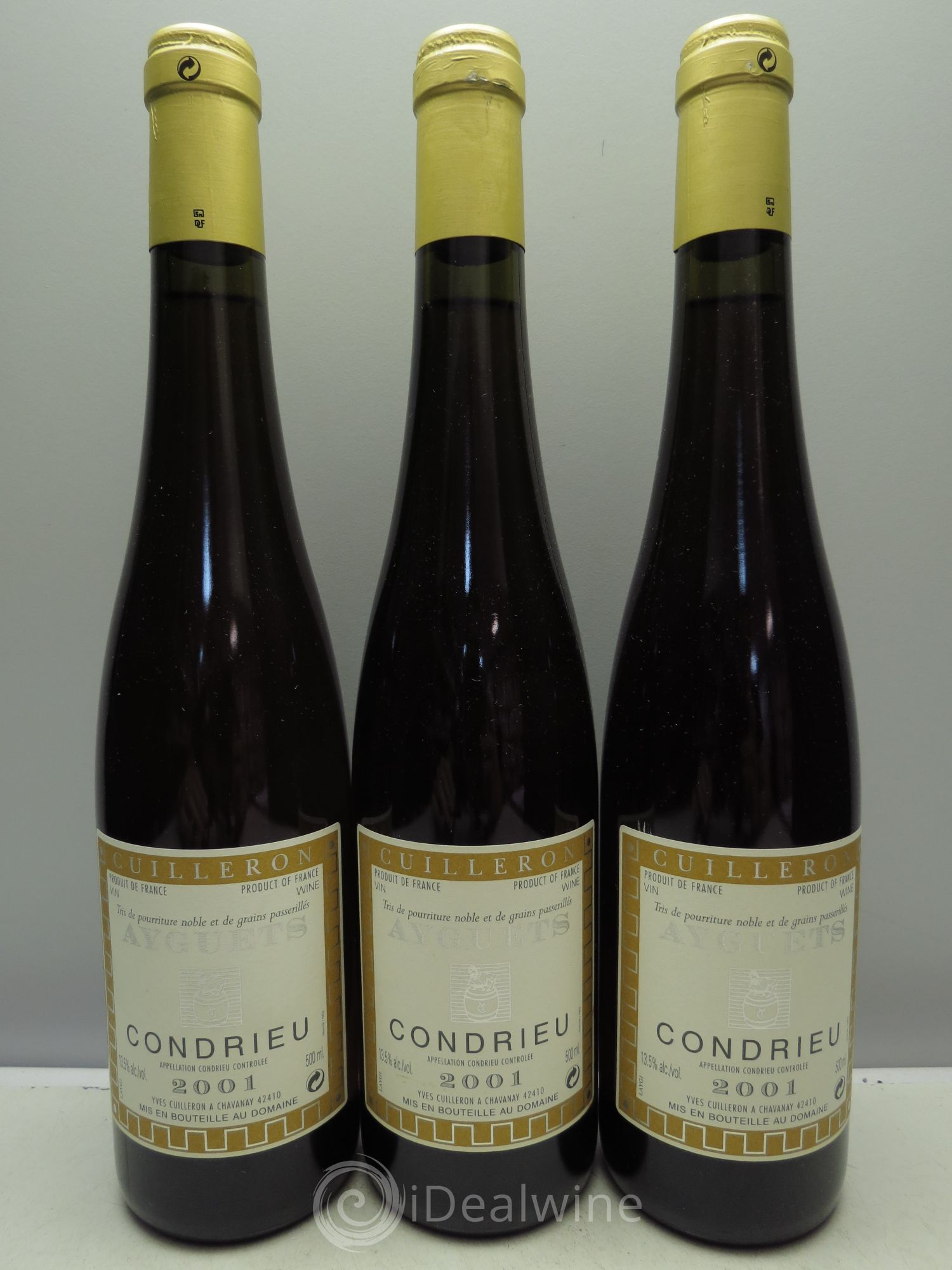 Condrieu Ayguets (50cl) 2001 - Posten von 3 Flaschen - 0