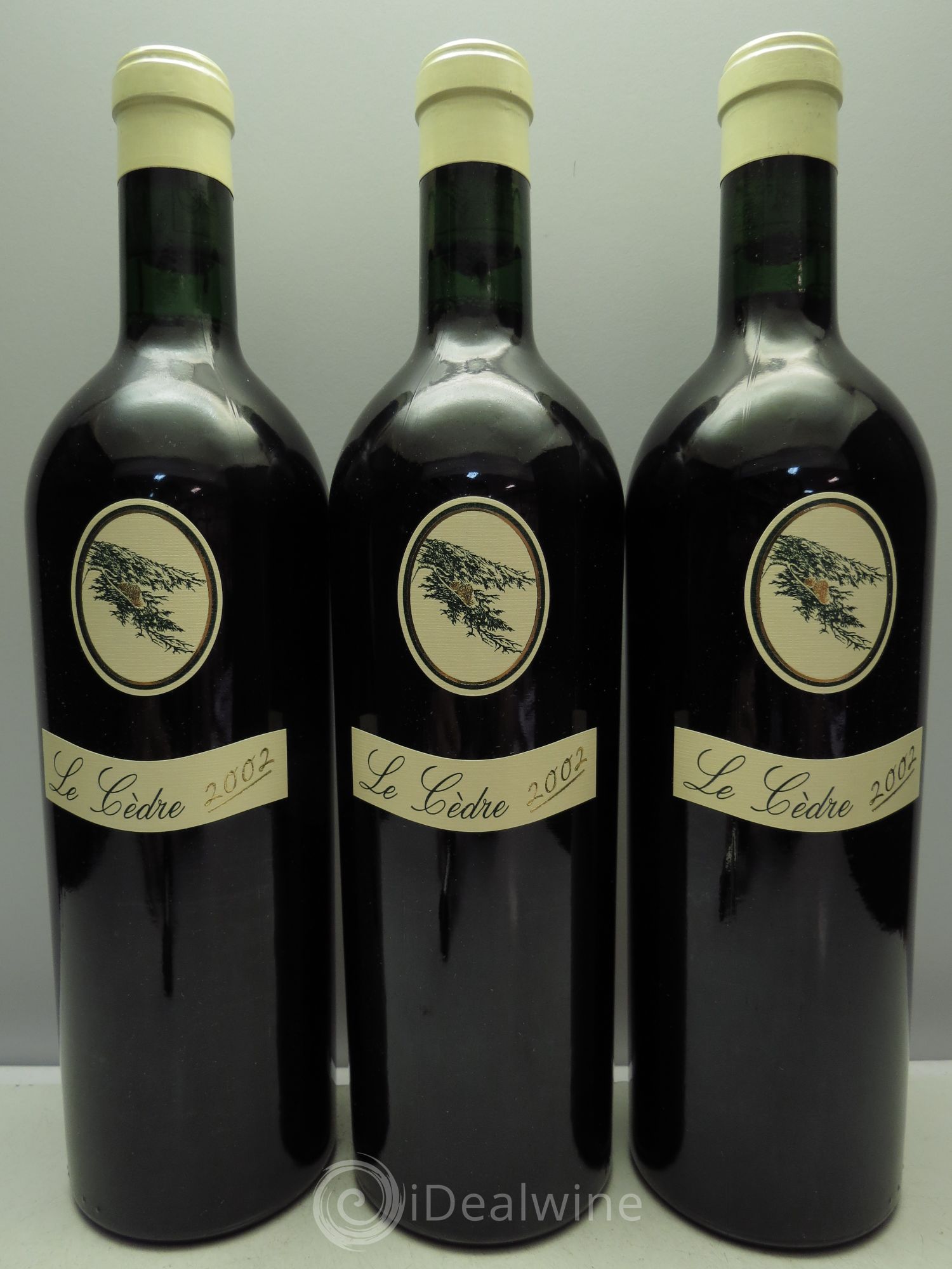 Cahors Château du Cèdre Cuvée Le Cèdre Pascal et Jean-Marc Verhaeghe 2002 - Lot de 3 bouteilles - 0