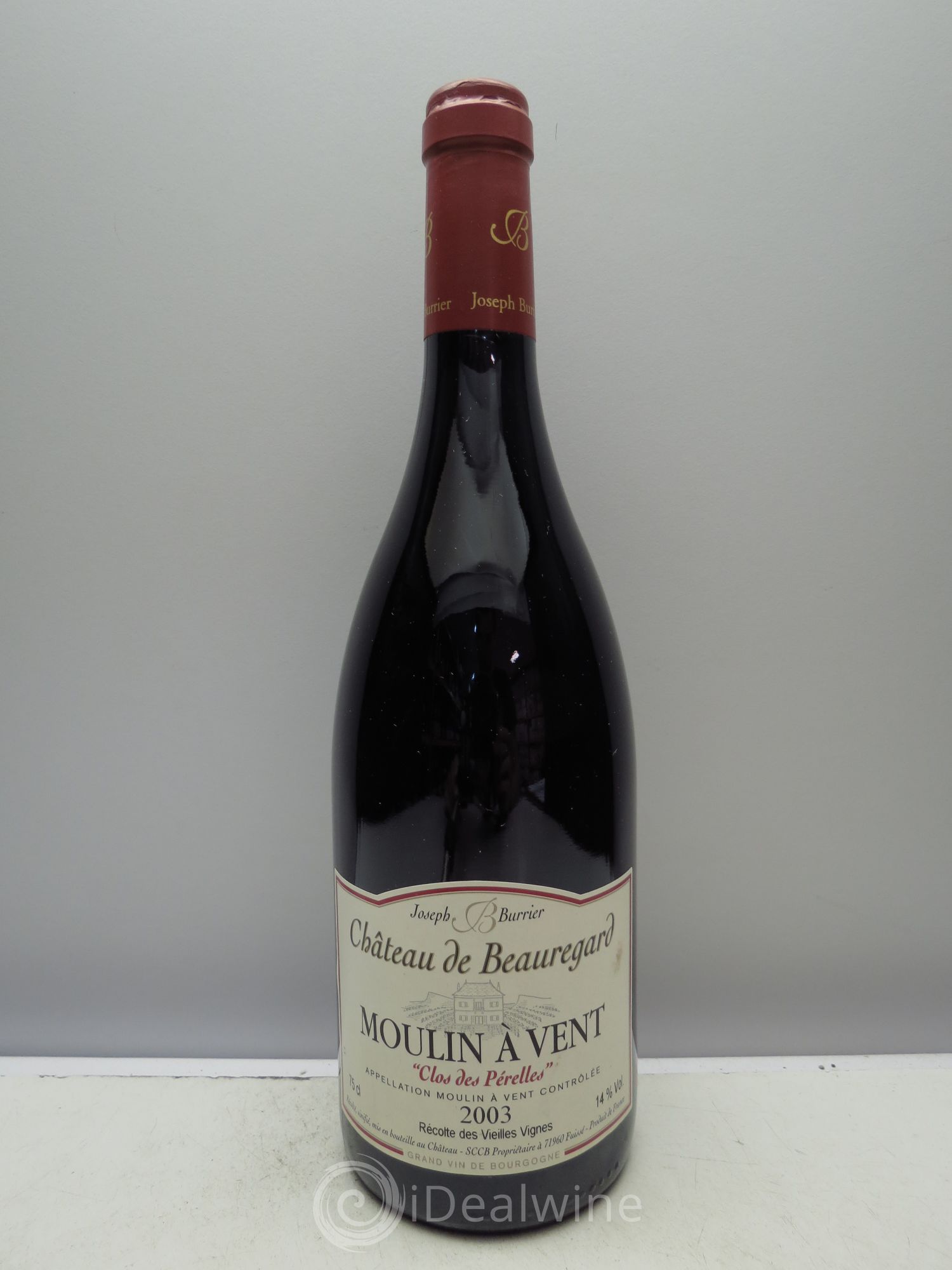 Moulin-à-Vent Clos des Prelles Vieilles Vignes - Beauregard 2003 - Posten von 6 Flaschen - 0