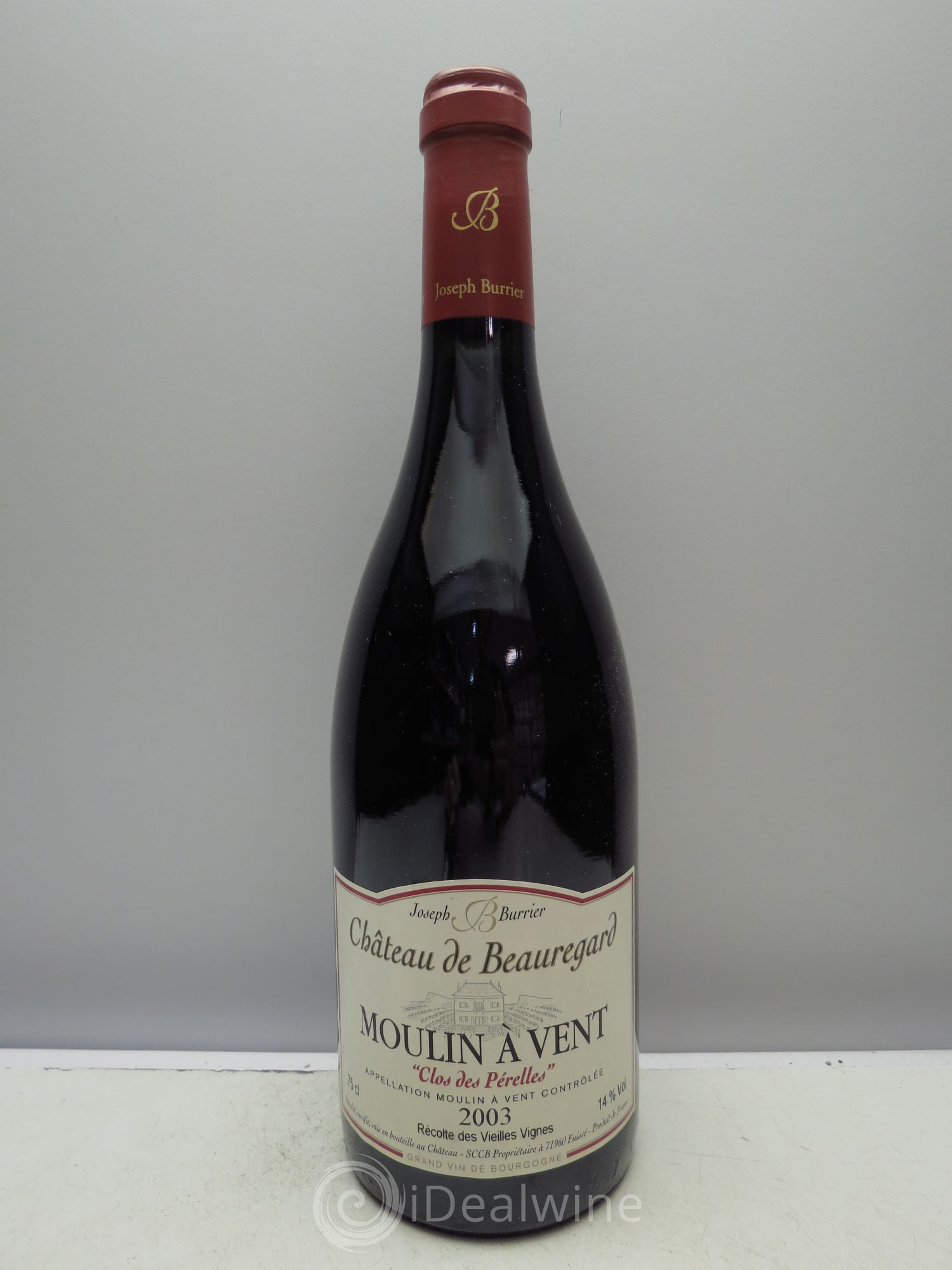 Moulin-à-Vent Clos des Prelles Vieilles Vignes - Beauregard 2003 - Posten von 6 Flaschen - 0