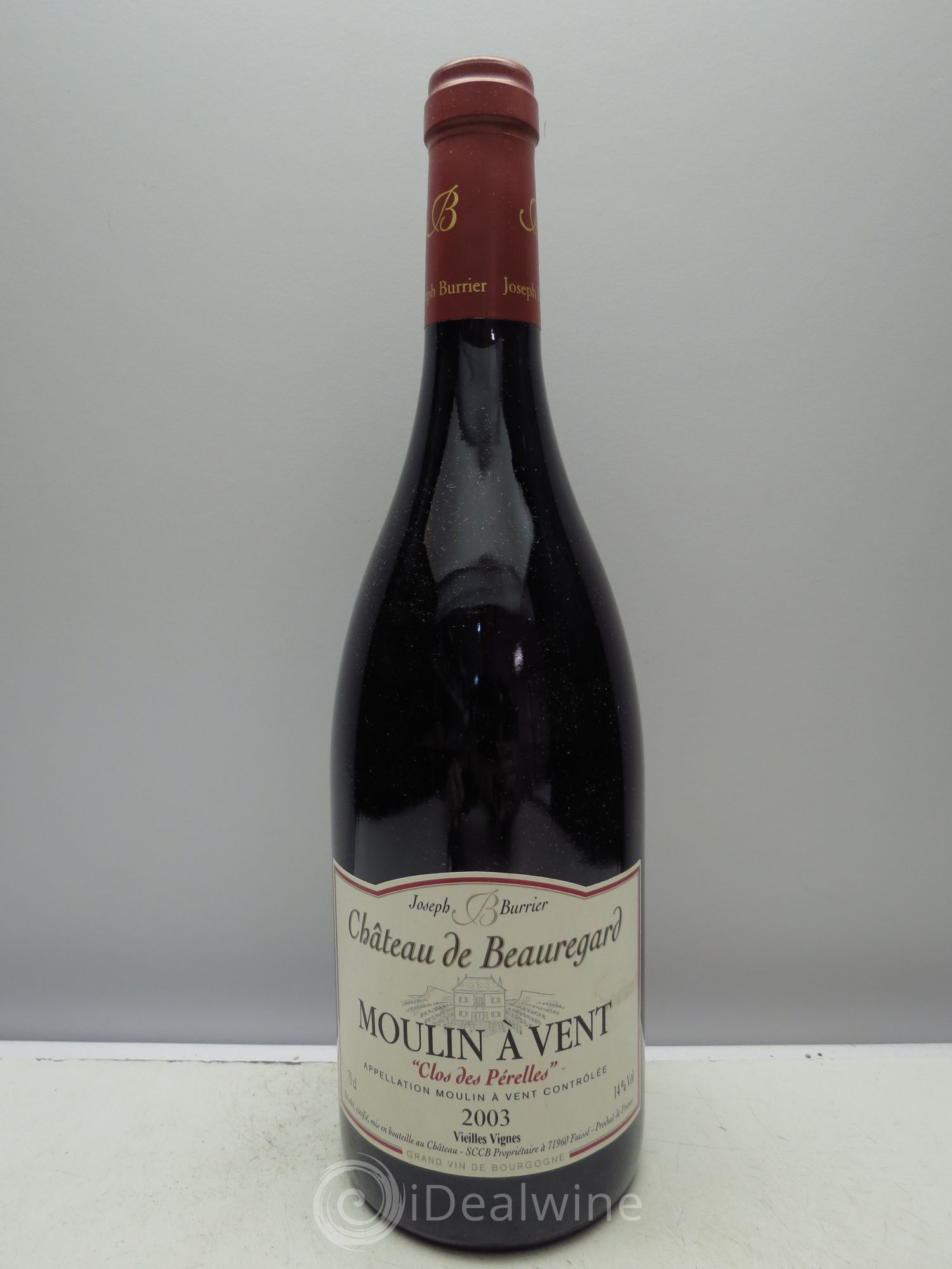 Moulin-à-Vent Clos des Prelles Vieilles Vignes - Beauregard 2003 - Posten von 1 Flasche - 0