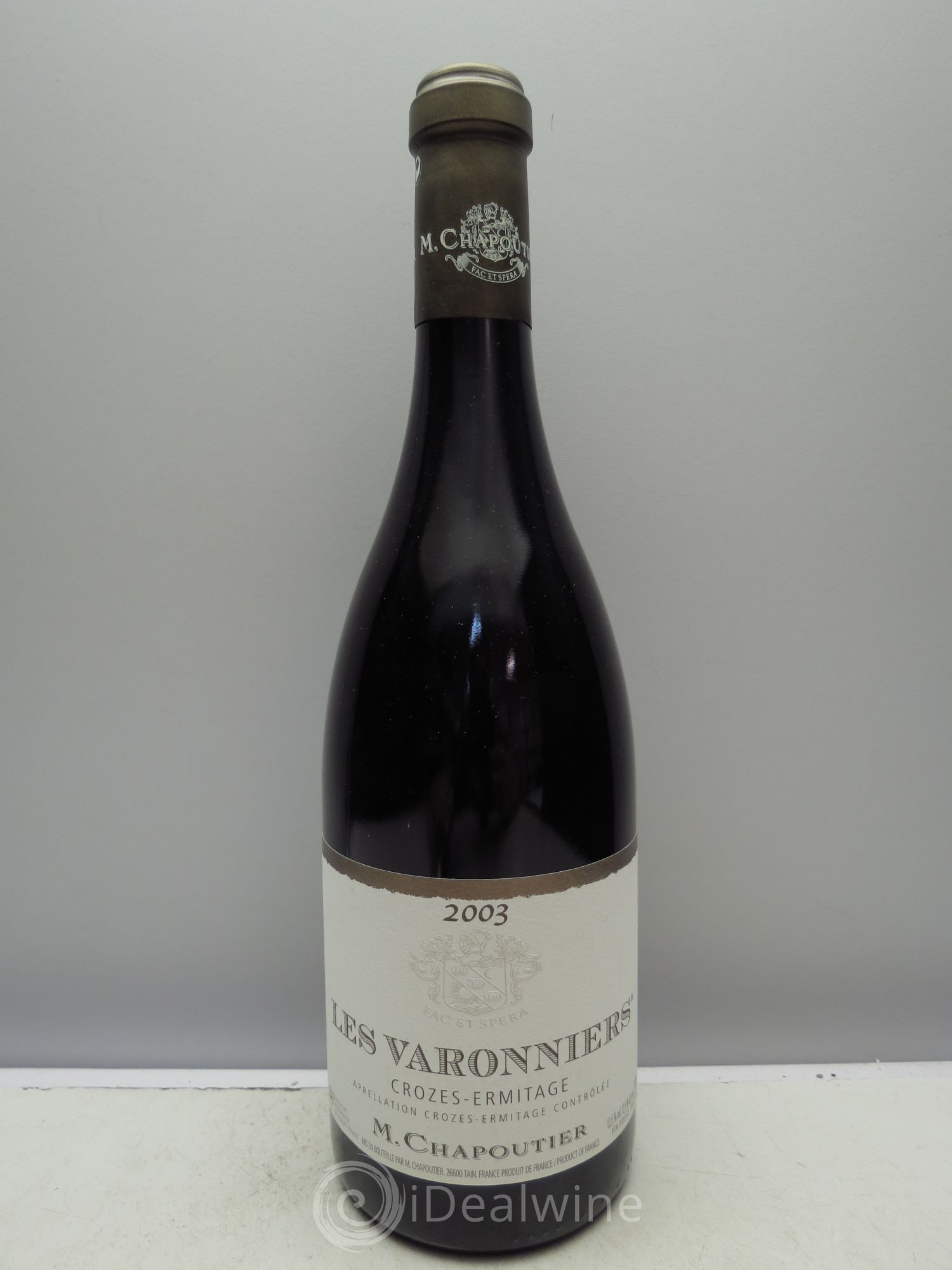 Crozes-Hermitage Les Varonniers Chapoutier 2003 - Lot de 6 bouteilles - 0