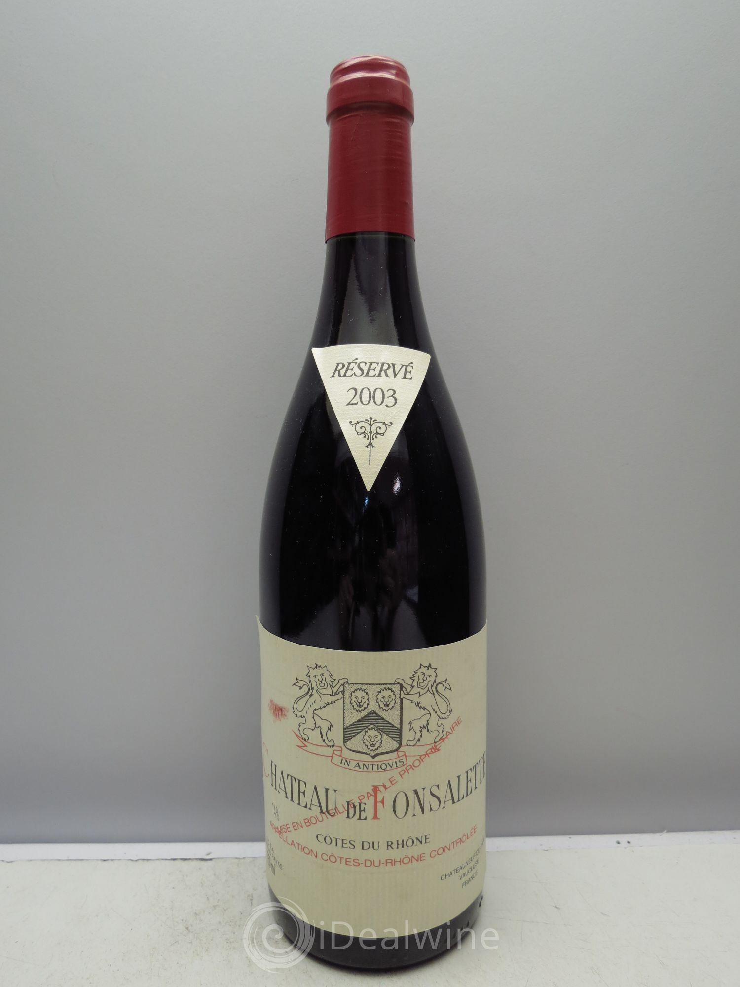 Côtes-du-Rhône Château de Fonsalette Emmanuel Reynaud 2003 - Lot de 6 bouteilles - 0