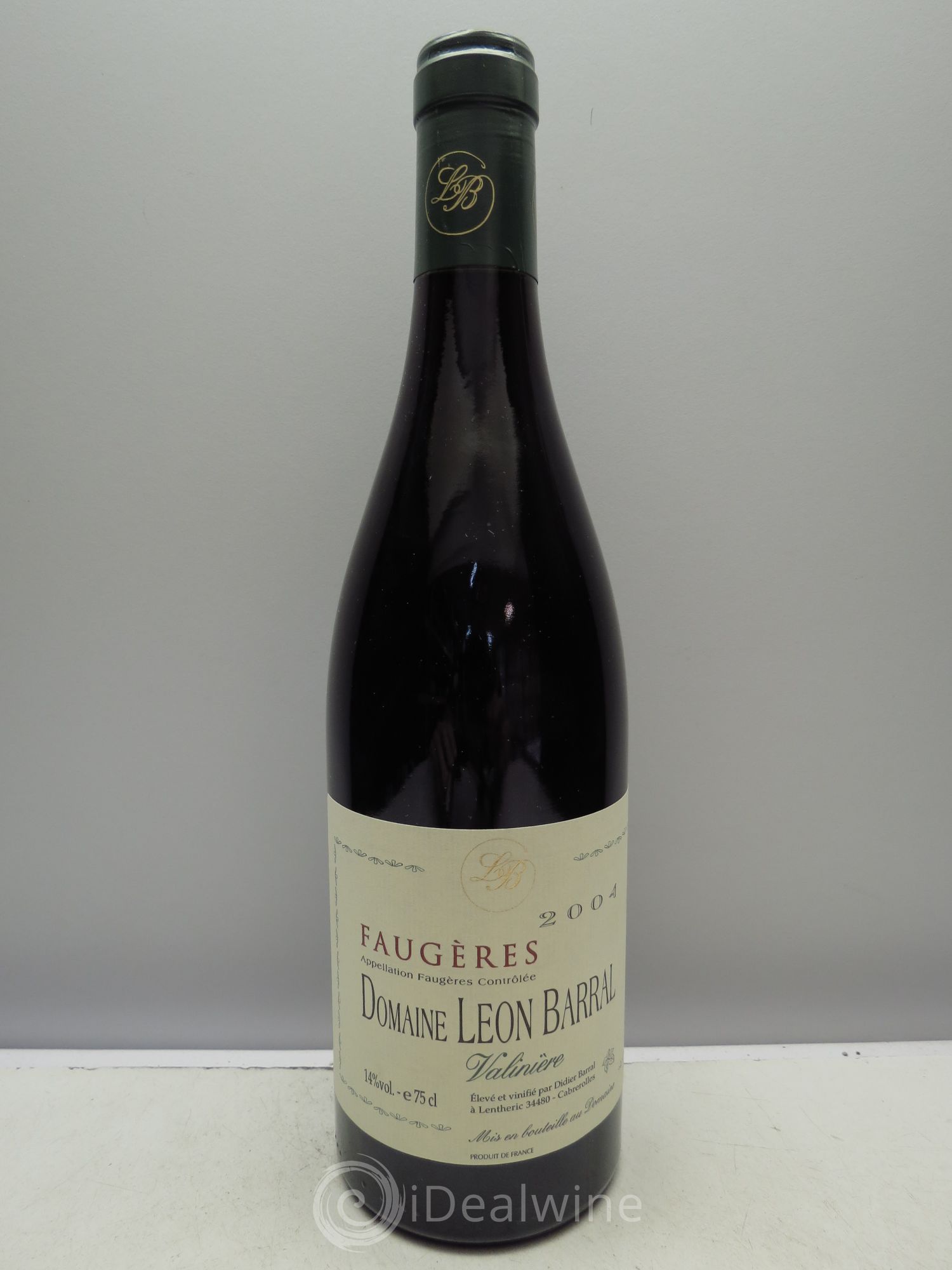 Faugères Valinière Domaine Léon Barral 2004 - Lot de 6 bouteilles - 0