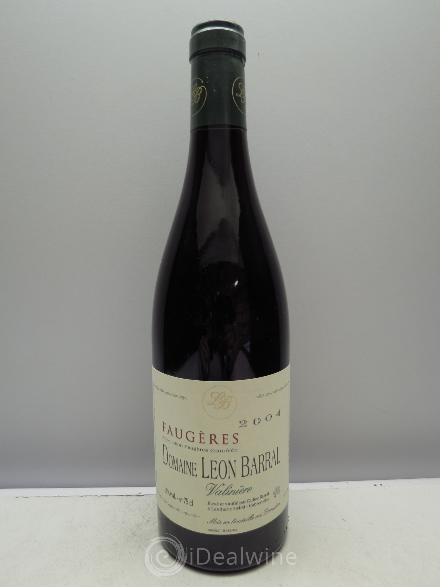 Faugères Valinière Domaine Léon Barral 2004 - Lot de 6 bouteilles - 0