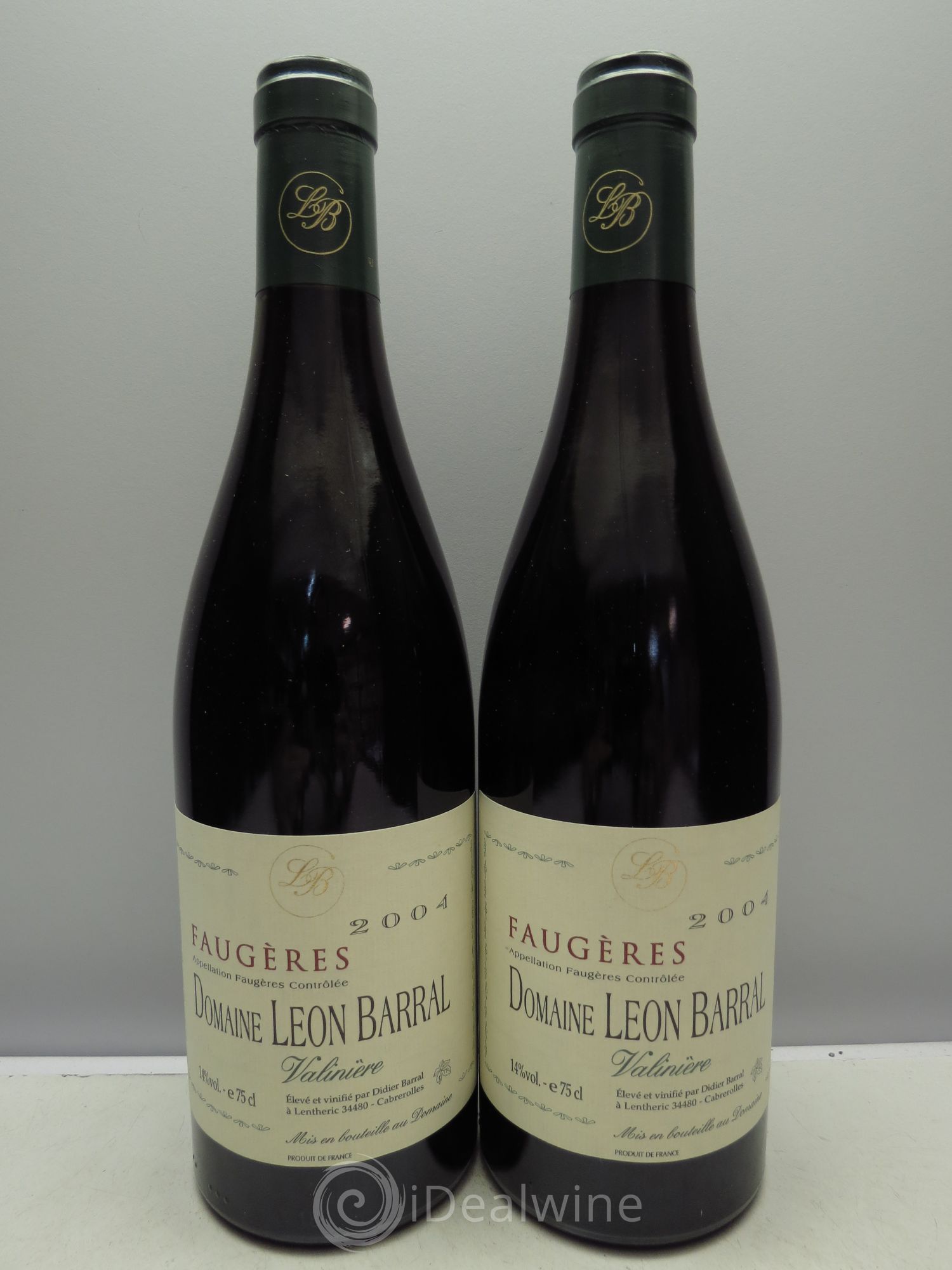 Faugères Valinière Domaine Léon Barral 2004 - Lot de 2 bouteilles - 0