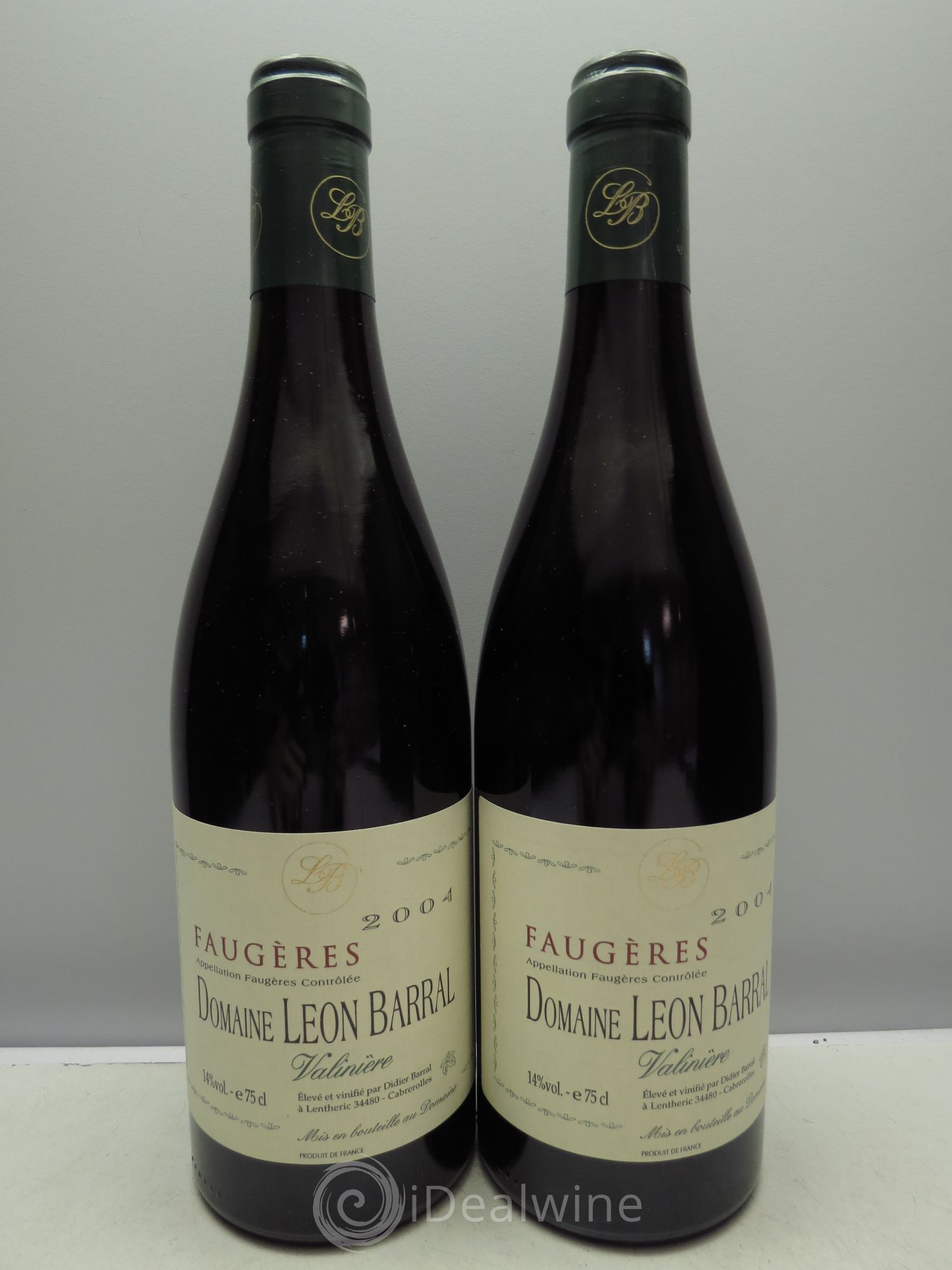Faugères Valinière Domaine Léon Barral 2004 - Lot de 2 bouteilles - 0