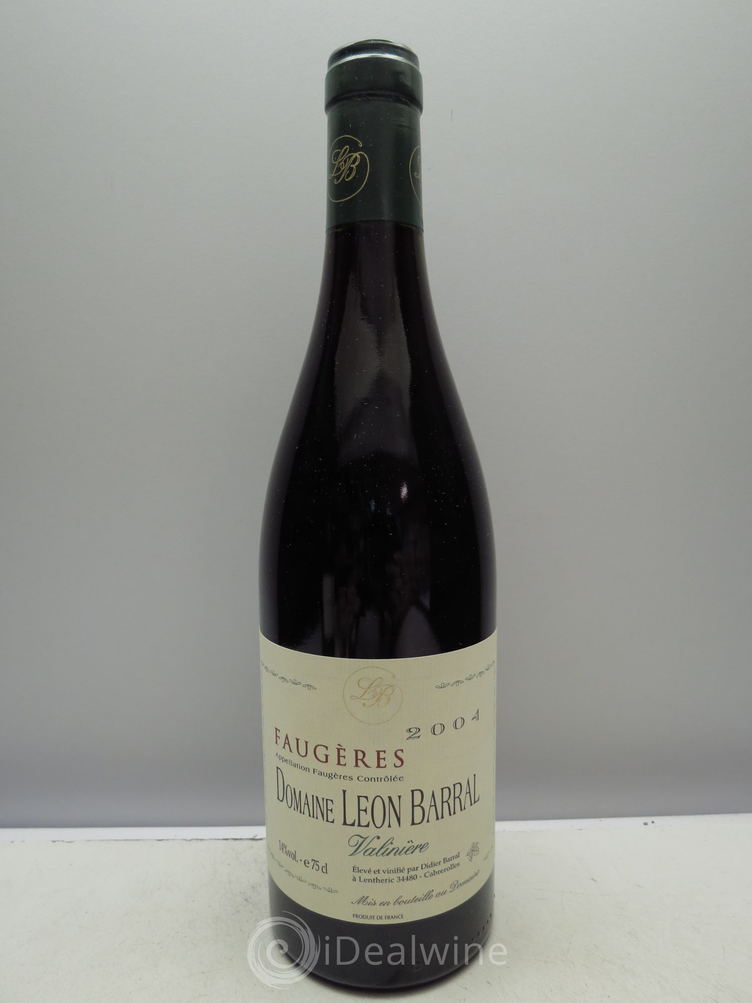 Faugères Valinière Domaine Léon Barral 2004 - Lot de 1 bouteille - 0