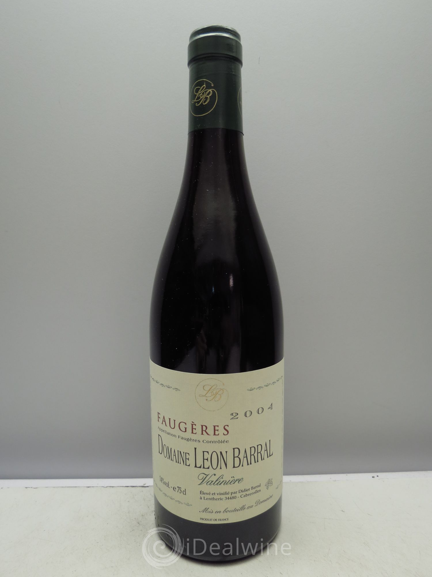 Faugères Valinière Domaine Léon Barral 2004 - Lot de 1 bouteille - 0