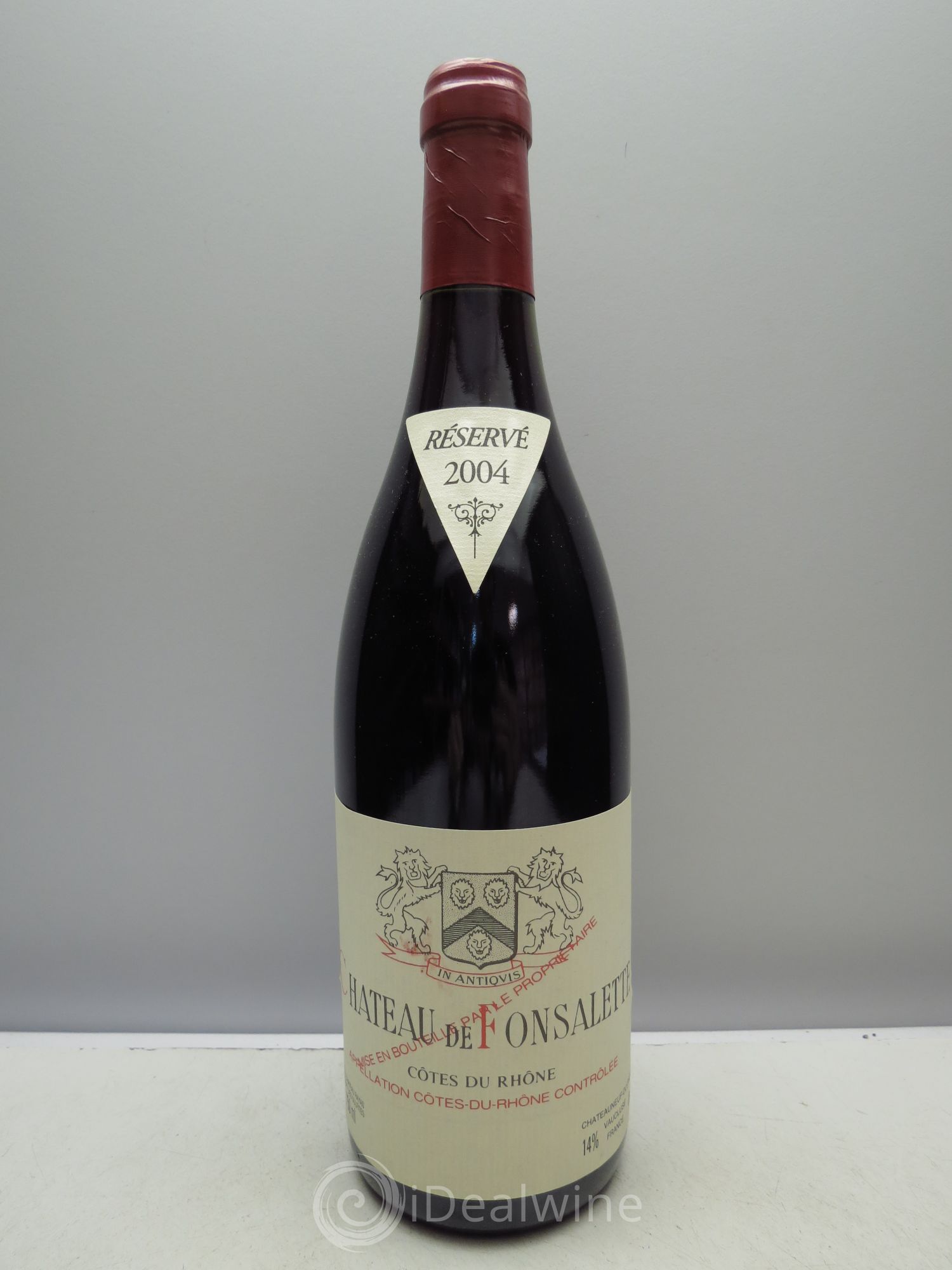 Côtes-du-Rhône Château de Fonsalette Emmanuel Reynaud 2004 - Lot de 6 bouteilles - 0