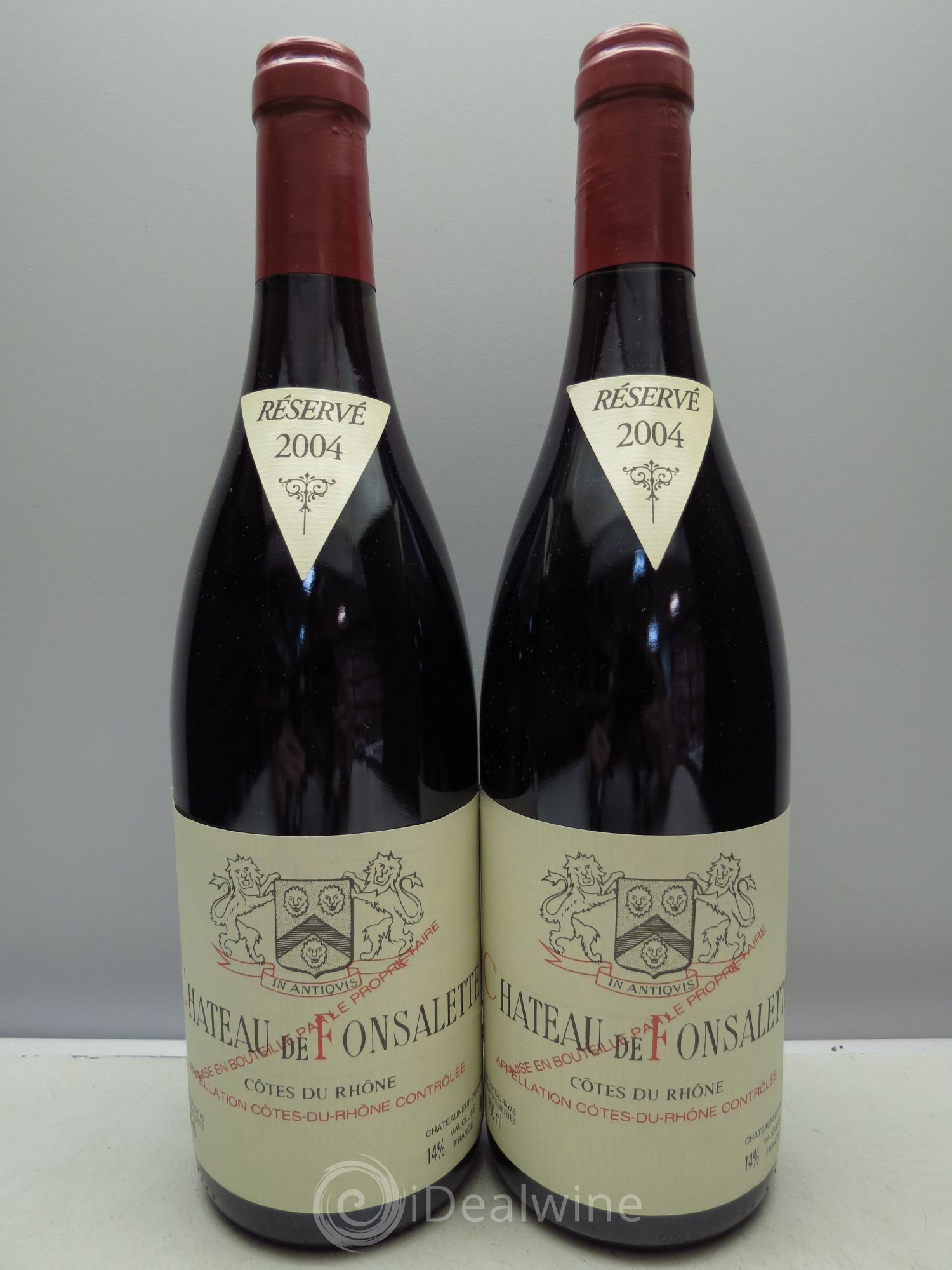 Côtes-du-Rhône Château de Fonsalette Emmanuel Reynaud 2004 - Lot de 2 bouteilles - 0