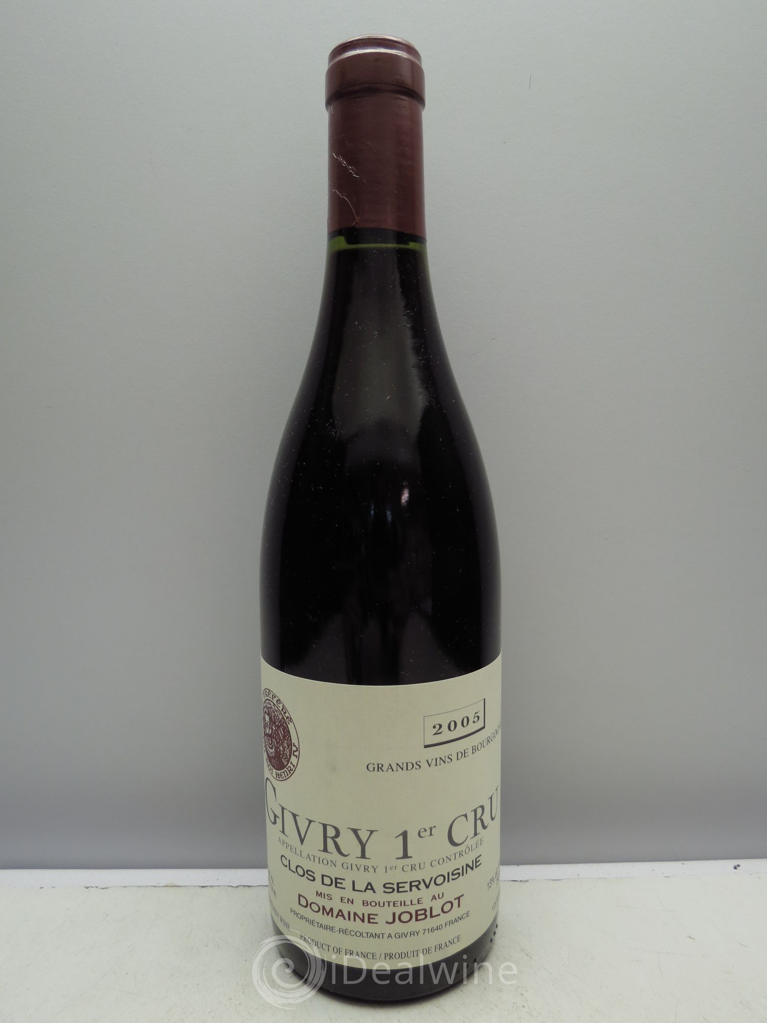 Givry 1er Cru Servoisine Joblot (Domaine) 2005 - Lot de 1 bouteille - 0