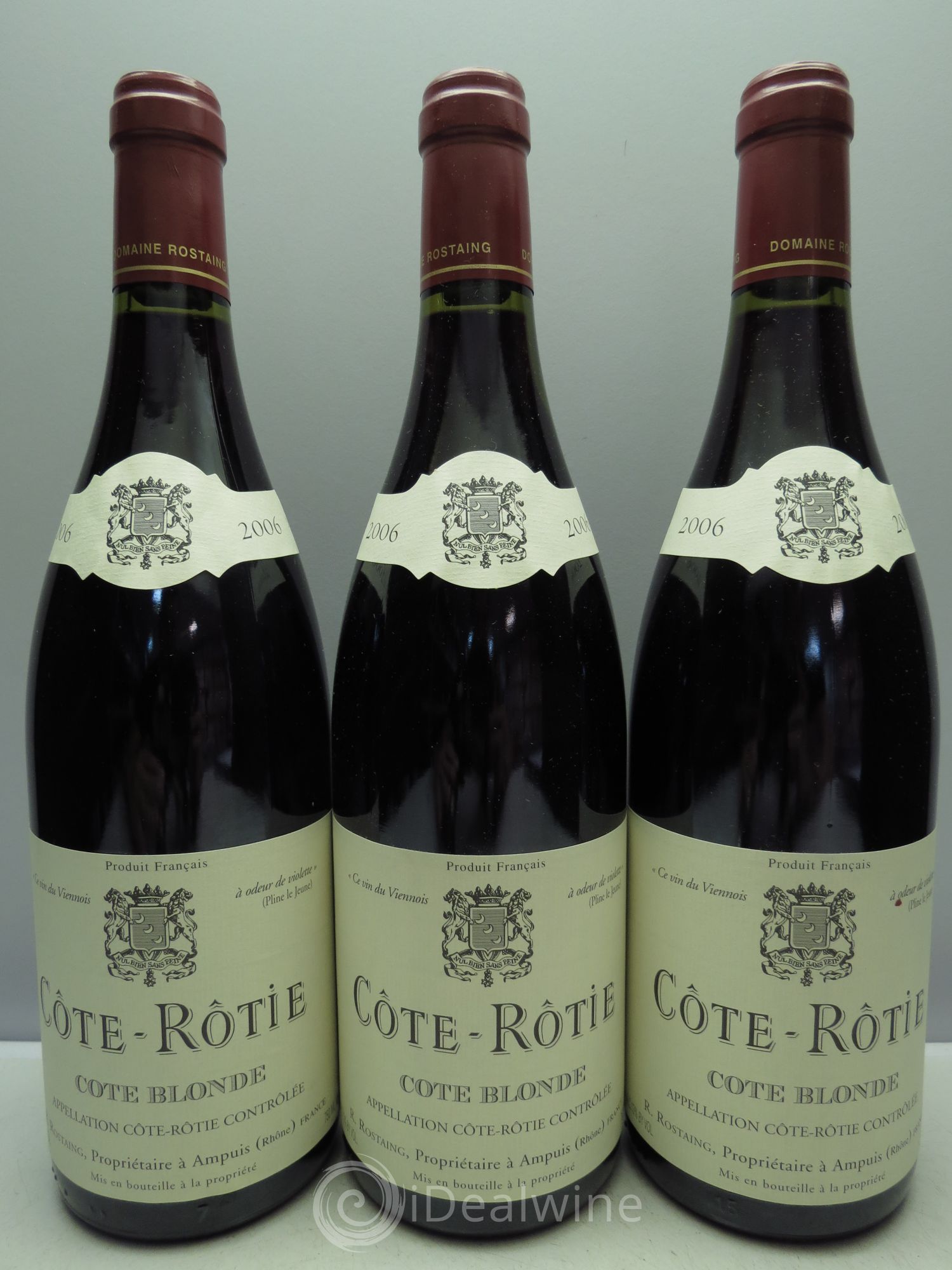 Côte-Rôtie Côte Blonde René Rostaing 2006 - Lot de 3 bouteilles - 0