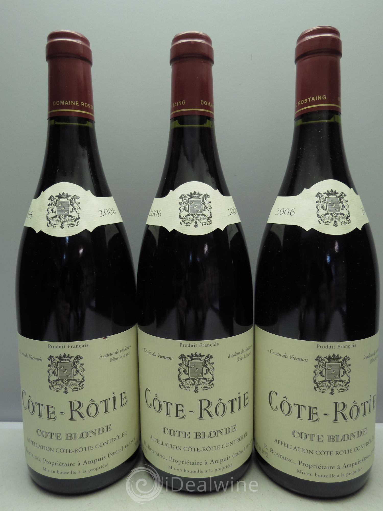 Côte-Rôtie Côte Blonde René Rostaing 2006 - Lot of 3 bottles - 0
