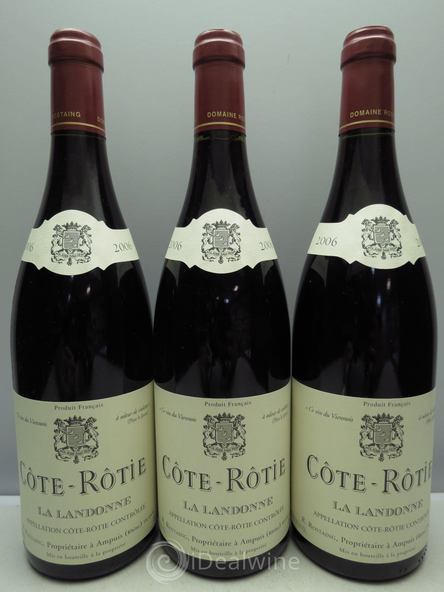 Côte-Rôtie La Landonne René Rostaing 2006 - Lot of 3 bottles - 0