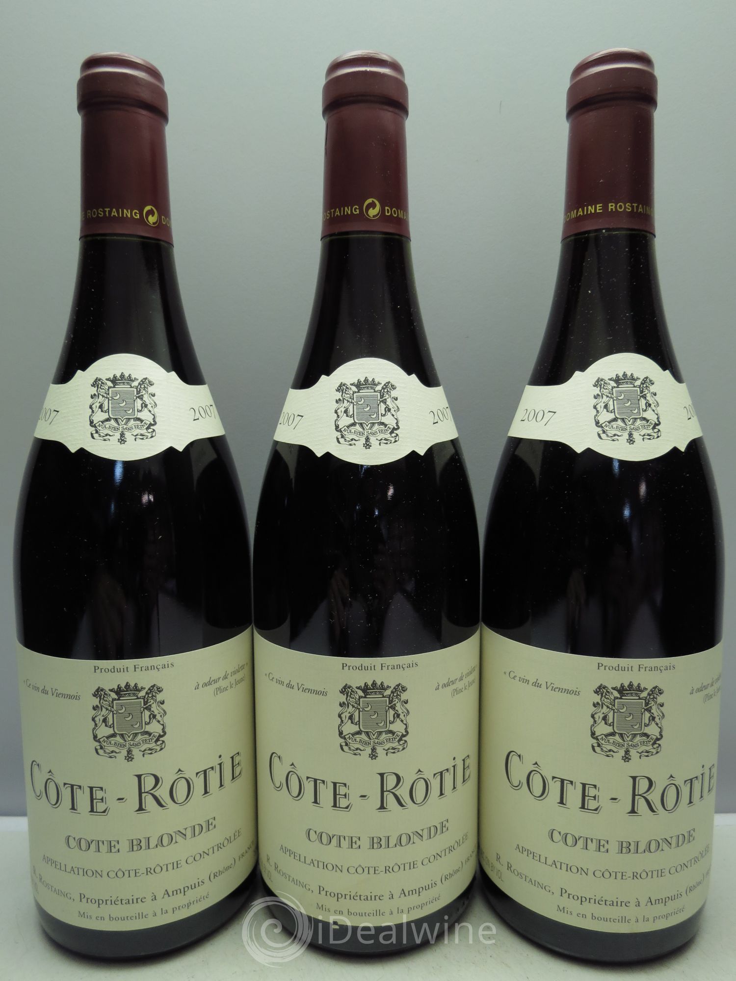 Côte-Rôtie Côte Blonde René Rostaing 2007 - Posten von 3 Flaschen - 0
