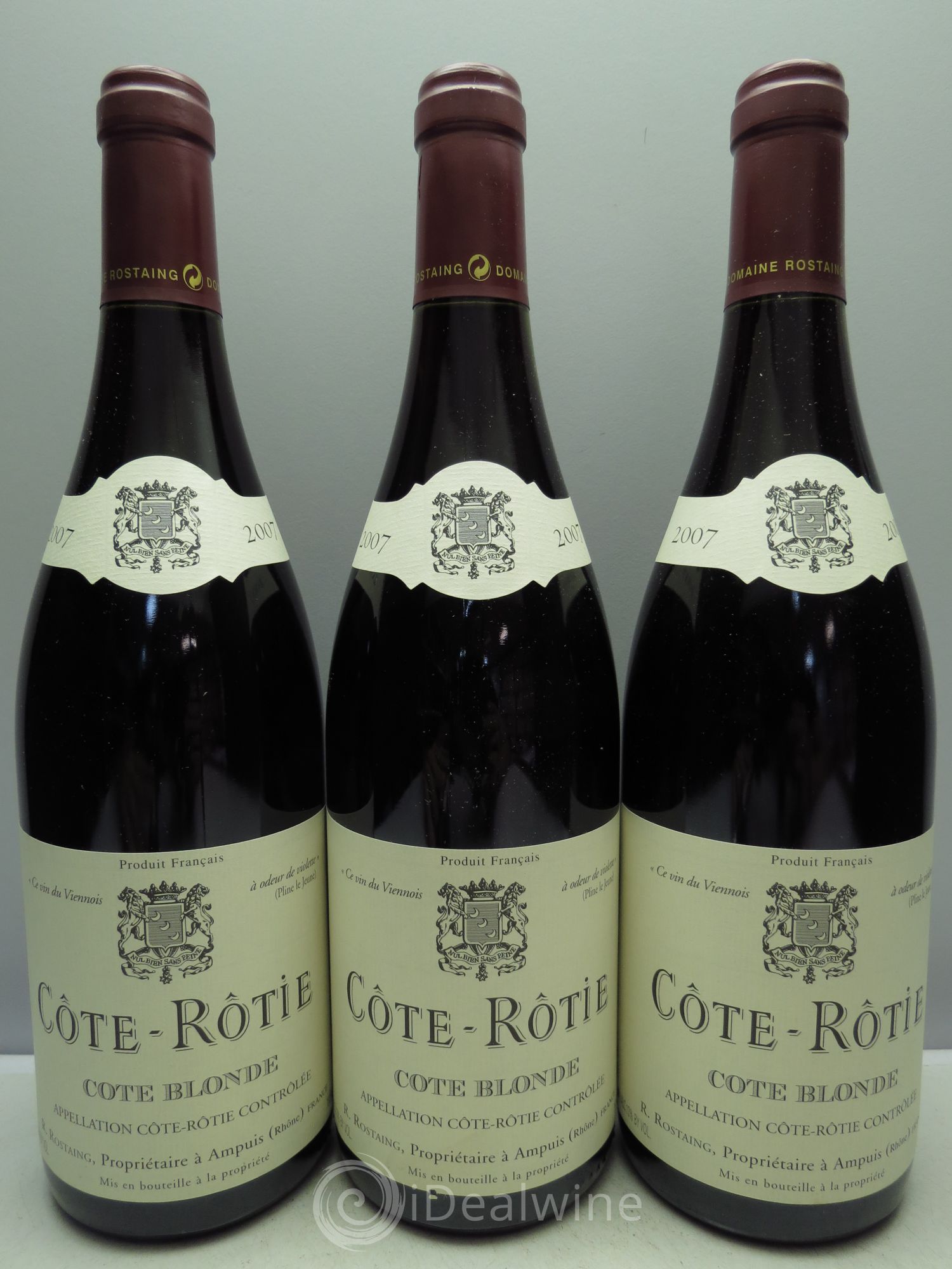 Côte-Rôtie Côte Blonde René Rostaing 2007 - Posten von 3 Flaschen - 0