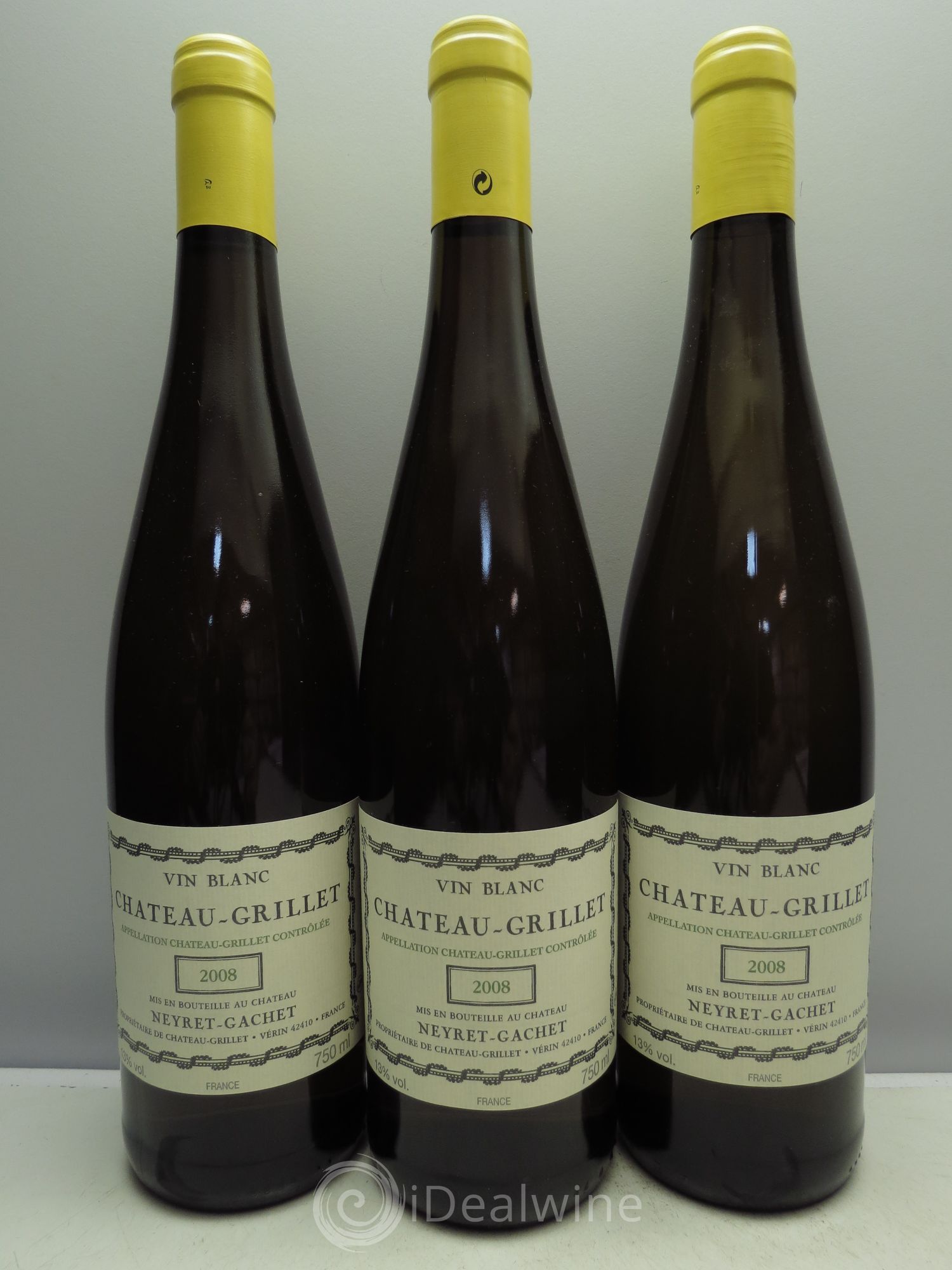 Château Grillet Château-Grillet 2008 - Lot de 3 bouteilles - 0