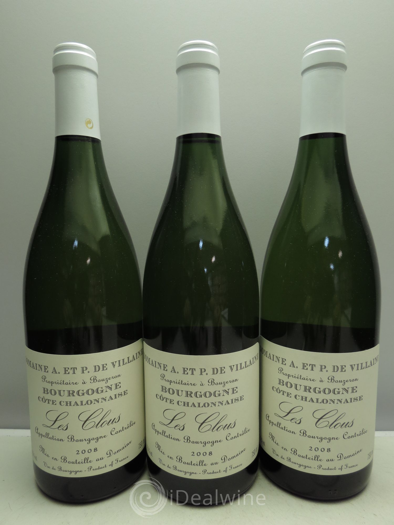 Bourgogne Les Clous - A&P De Villaine 2008 - Posten von 3 Flaschen - 0