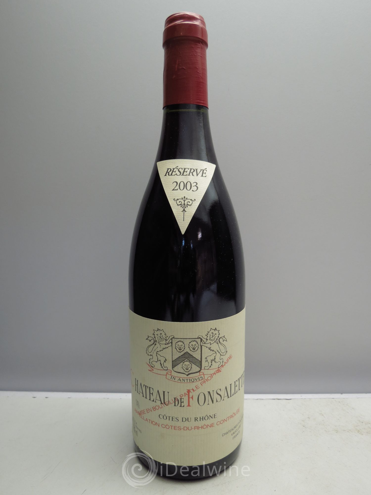 Côtes-du-Rhône Château de Fonsalette Emmanuel Reynaud 2003 - Lot de 1 bouteille - 0