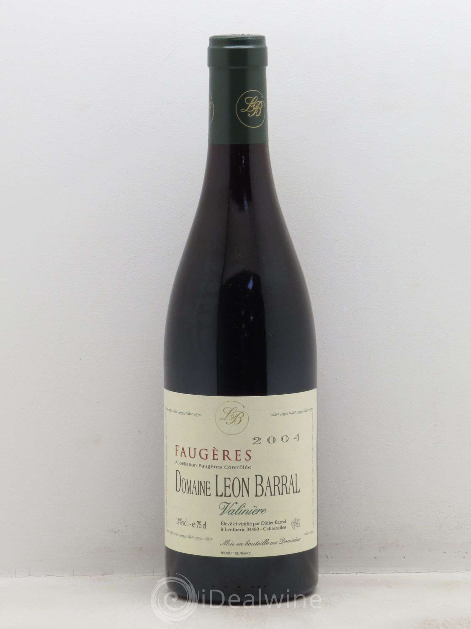 Faugères Valinière Domaine Léon Barral 2004 - Lot de 6 bouteilles - 0