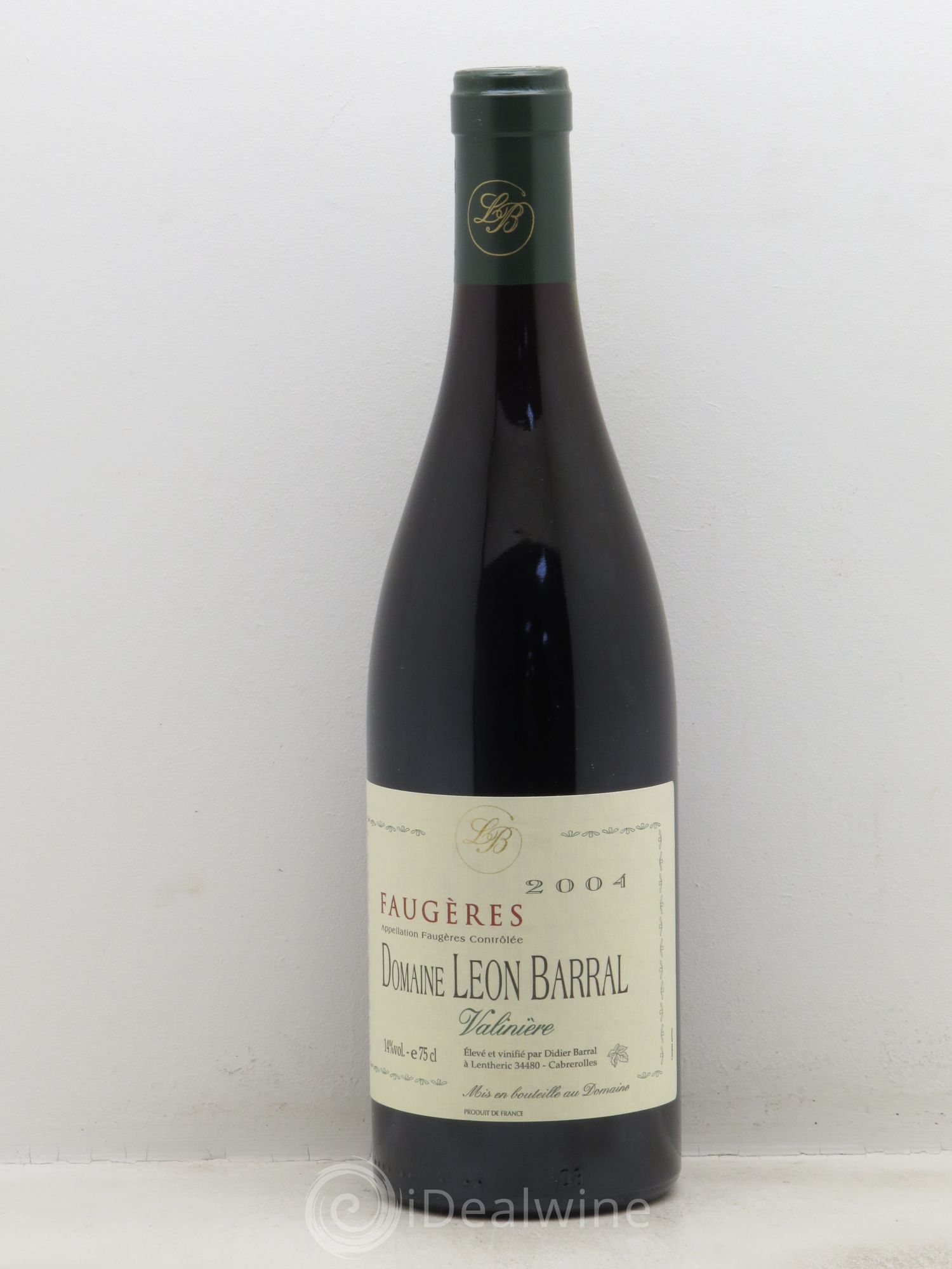 Faugères Valinière Domaine Léon Barral 2004 - Lot de 6 bouteilles - 0