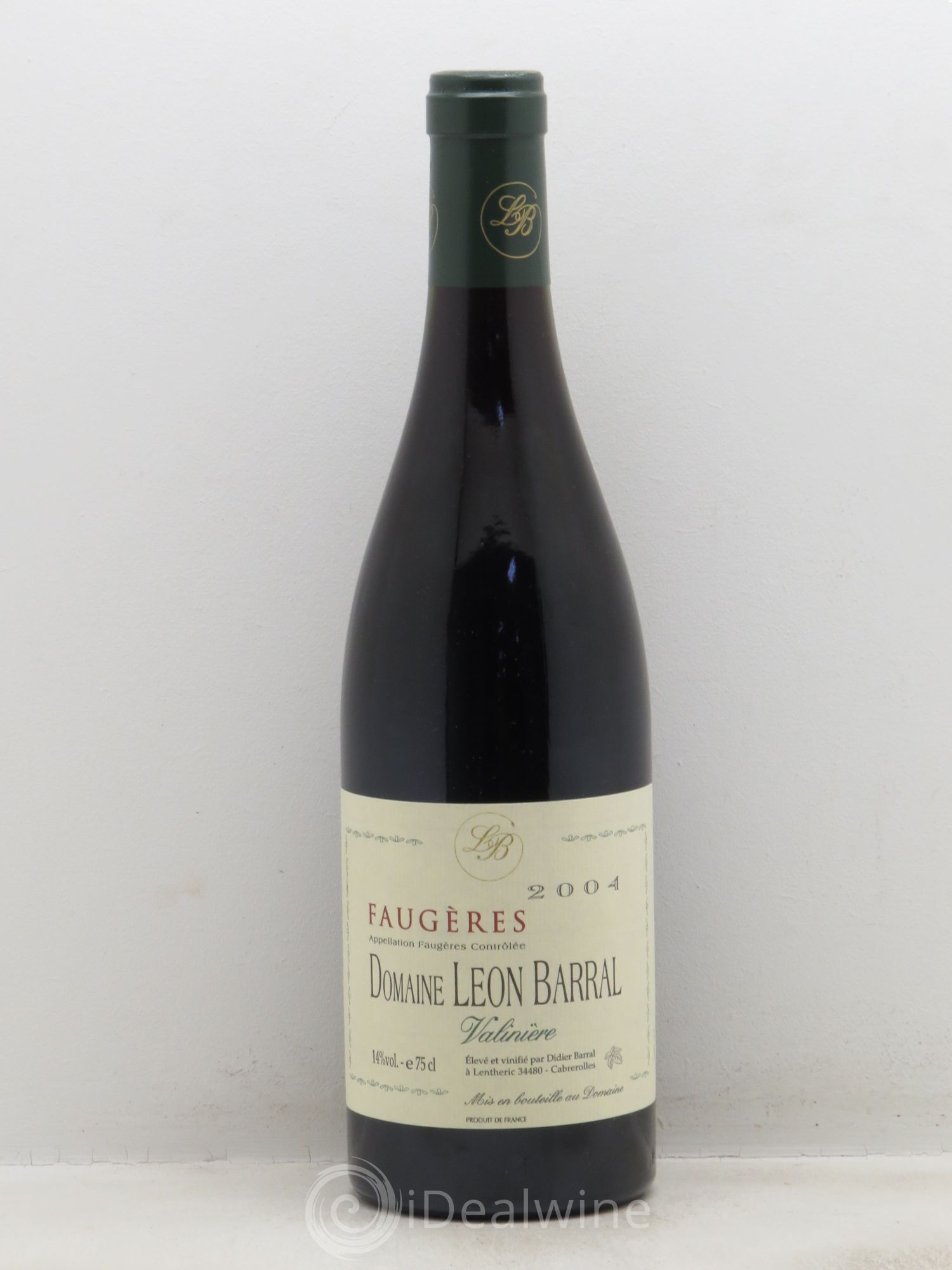 Faugères Valinière Domaine Léon Barral 2004 - Lot de 6 bouteilles - 0