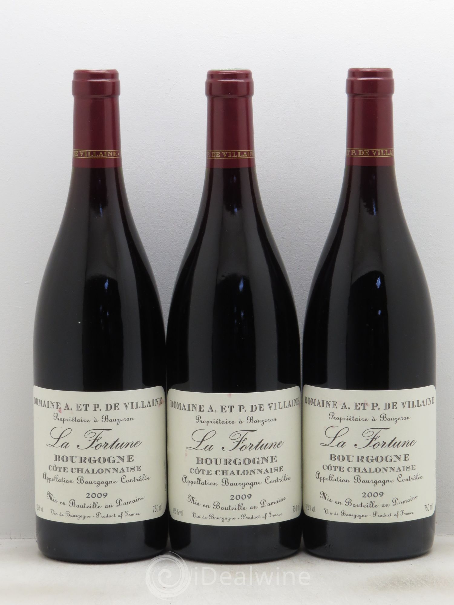 Bourgogne Côte Chalonnaise "la Fortune" A et P de Villaine 2009 - Posten von 3 Flaschen - 0