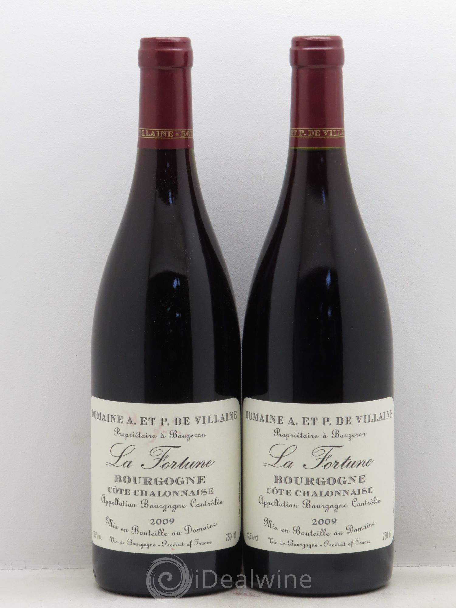 Bourgogne Côte Chalonnaise "la Fortune" A et P de Villaine 2009 - Posten von 2 Flaschen - 0