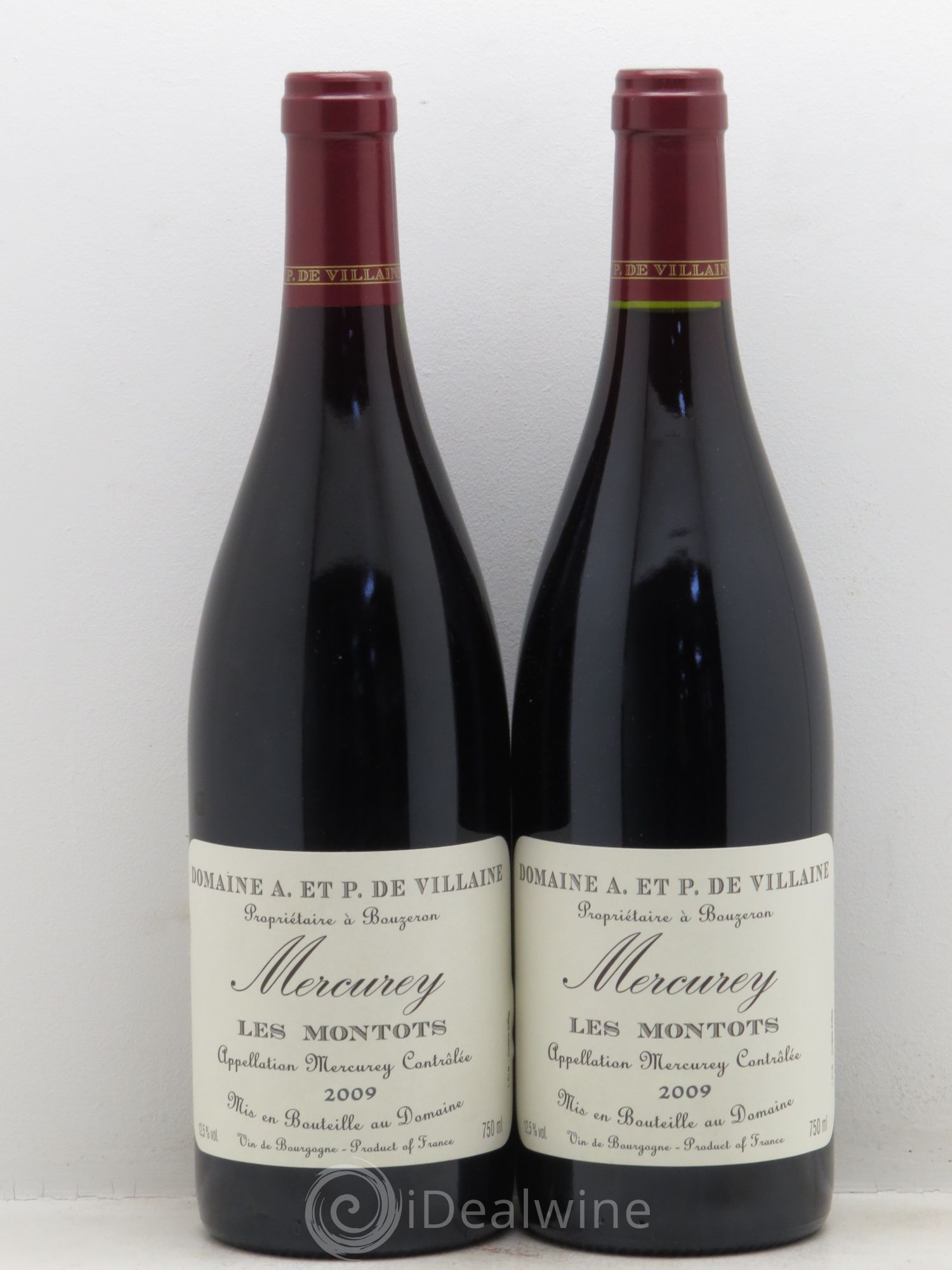 Mercurey "les Montots" A et P de Villaine 2009 - Posten von 2 Flaschen - 0